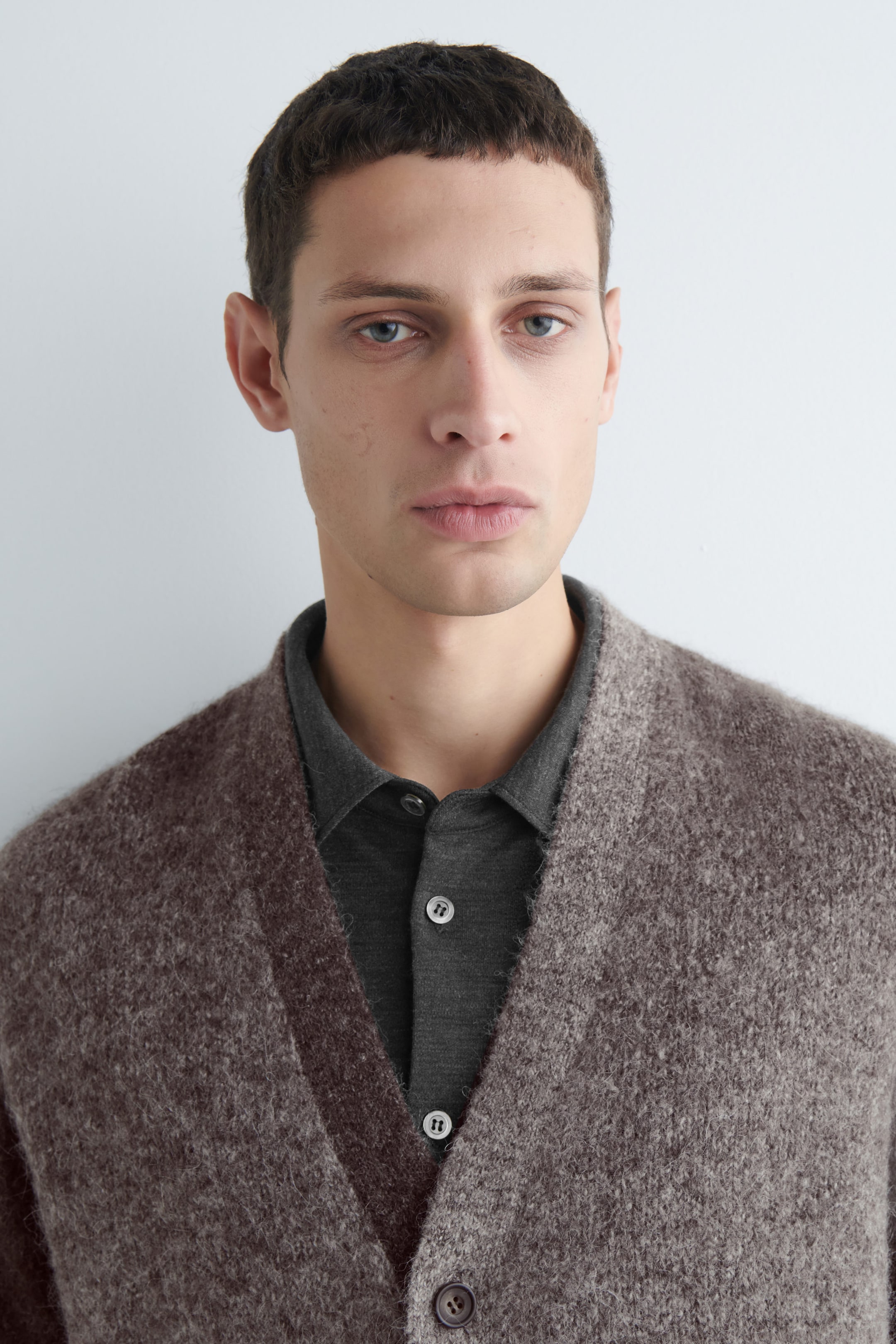 DEGRADE ALPACA-BLEND CARDIGAN