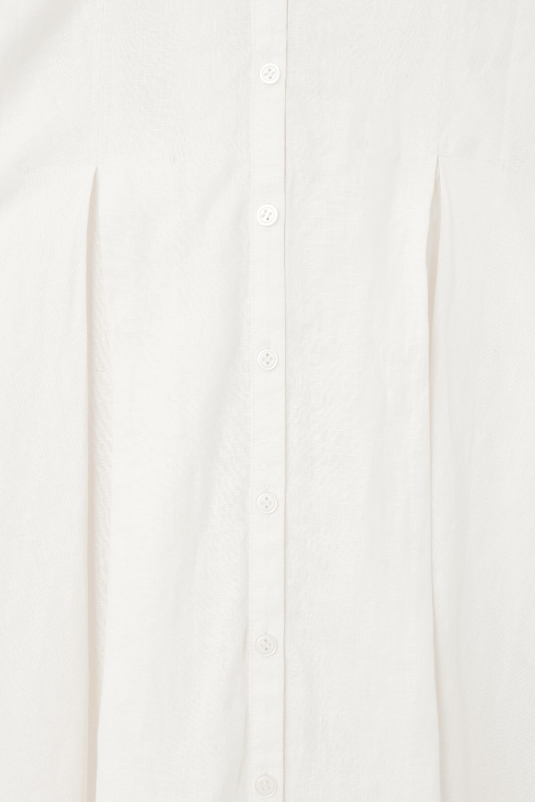 Ingrandisci l'immagine: PLEATED A-LINE MIDI SHIRT DRESS - WHITE - DONNA | H&M CH 2