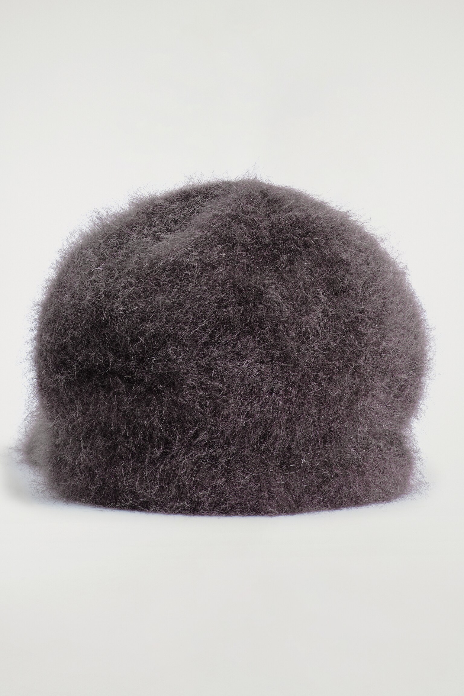 CASQUETTE EN CACHEMIRE BROSSÉ - BRUN/GRIS - 4