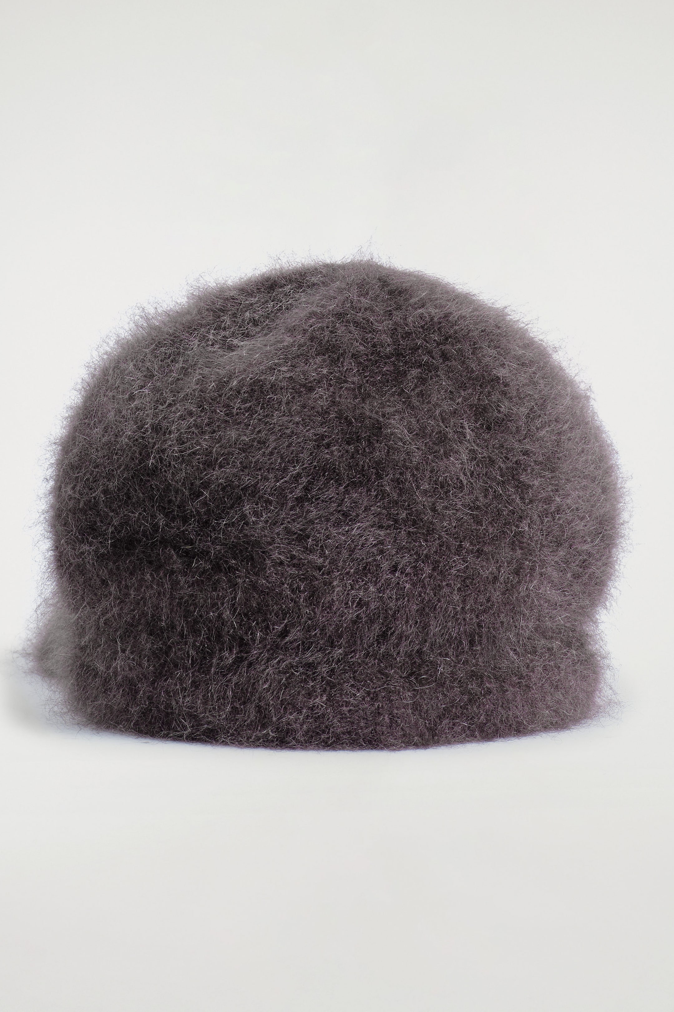 BRUSHED-CASHMERE BASEBALL CAP