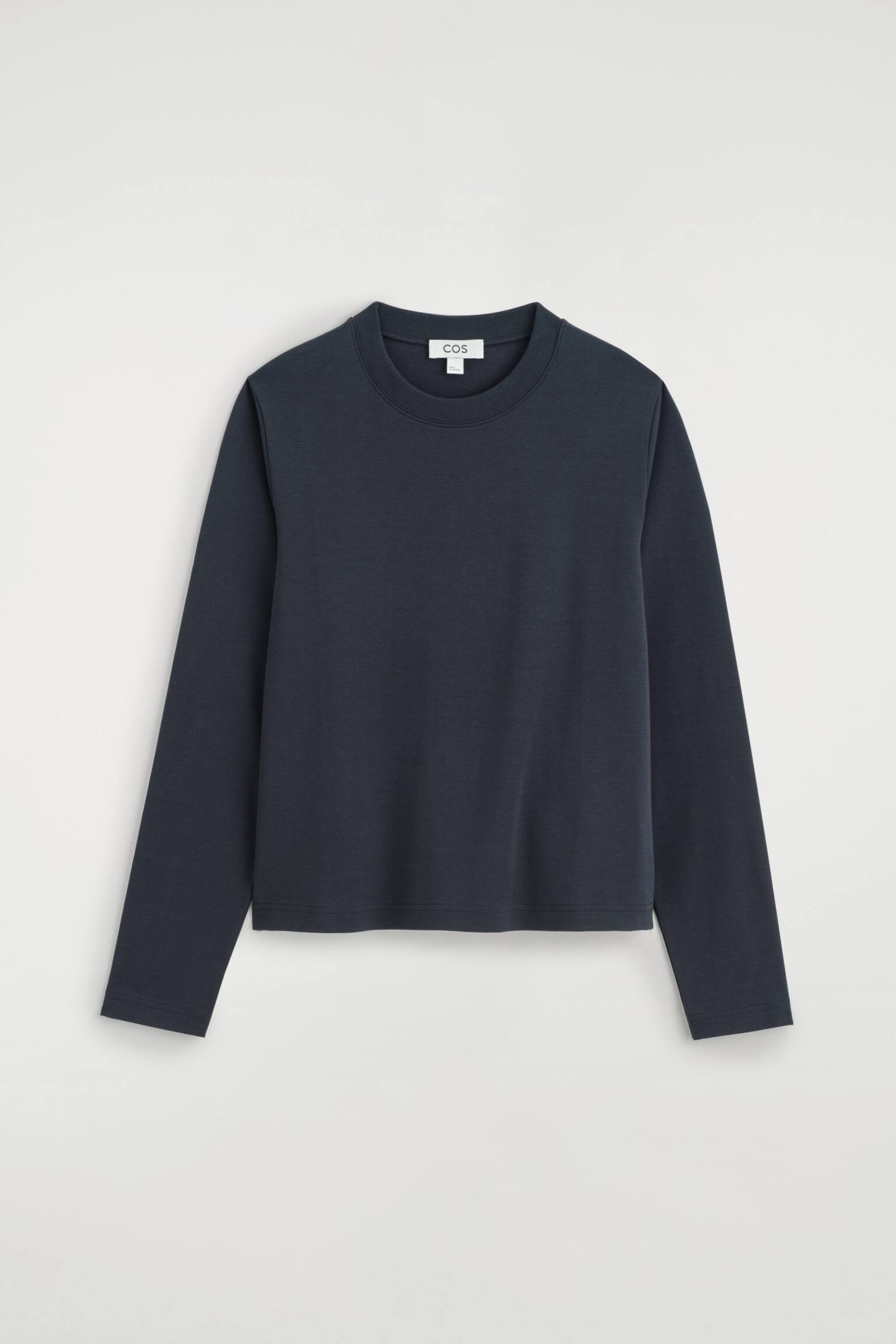 CLEAN CUT LONG-SLEEVED T-SHIRT - TMAVOMODRÁ/ČIERNA/BIELA - 1