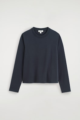 CLEAN CUT LONG-SLEEVED T-SHIRT — NAVY 6