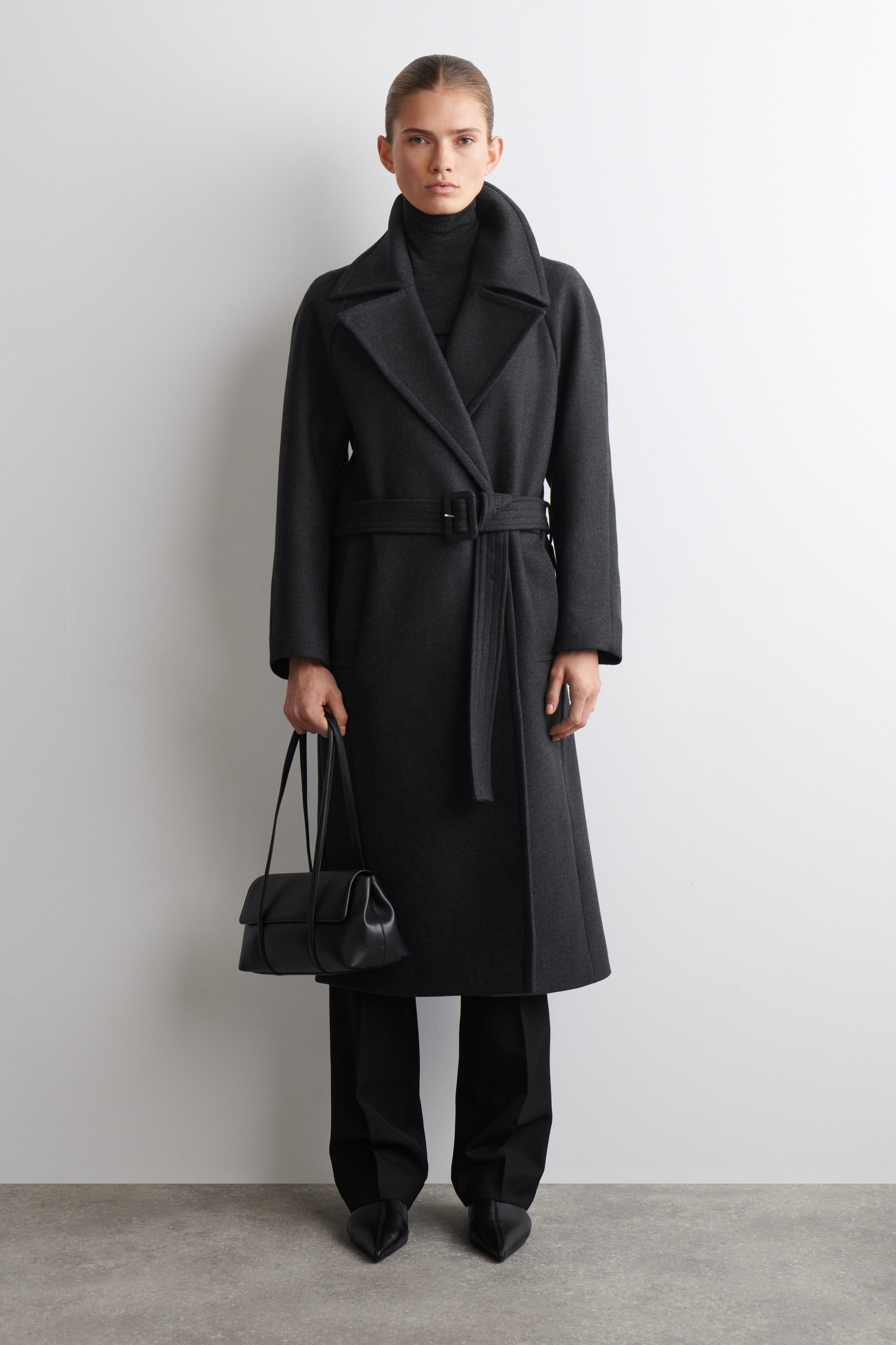 NOUVEAU SHOULDER BAG - LEATHER - BLACK | COS
