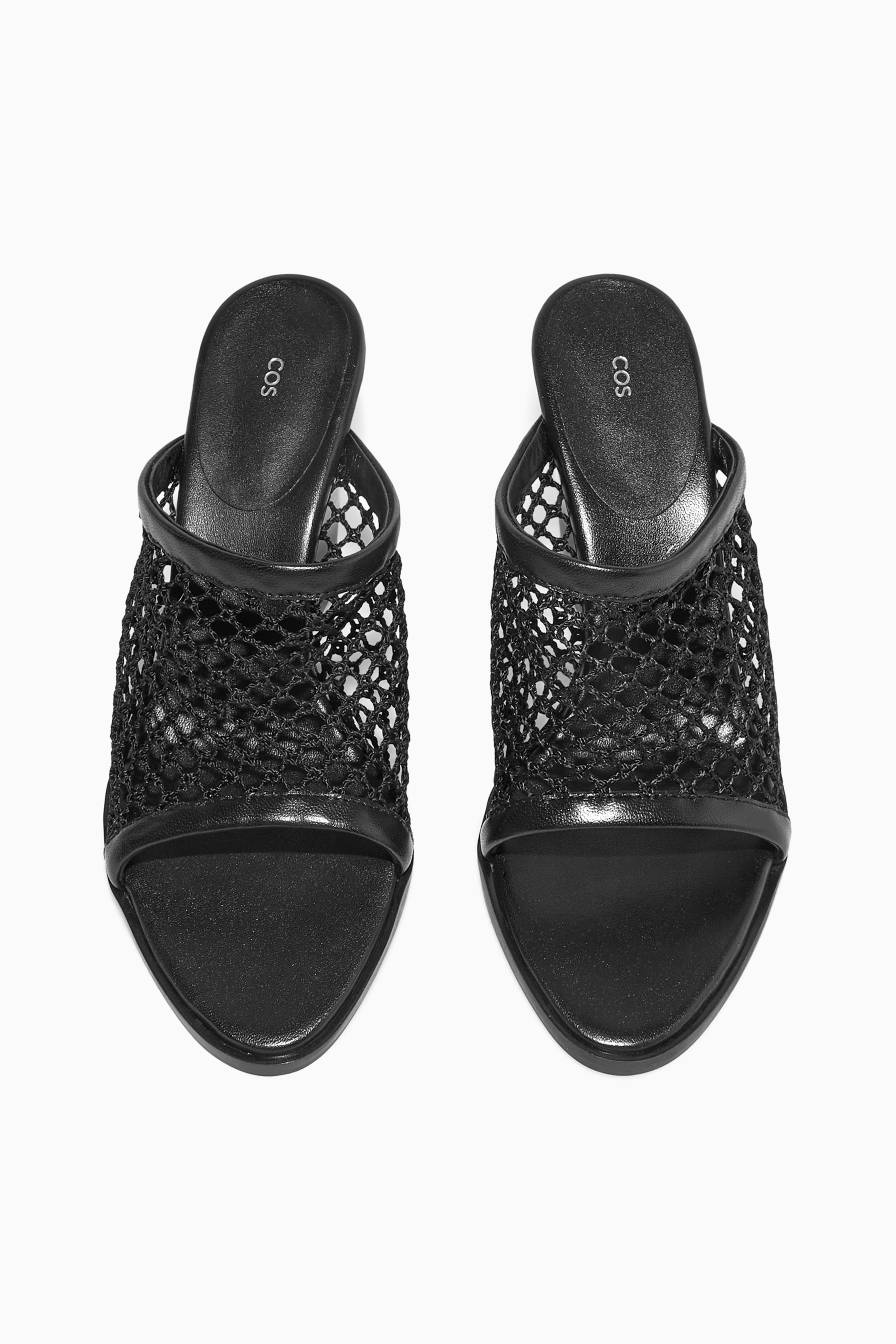 View larger image: MESH WEDGE SANDALS - BLACK - Ladies | H&M GB 4