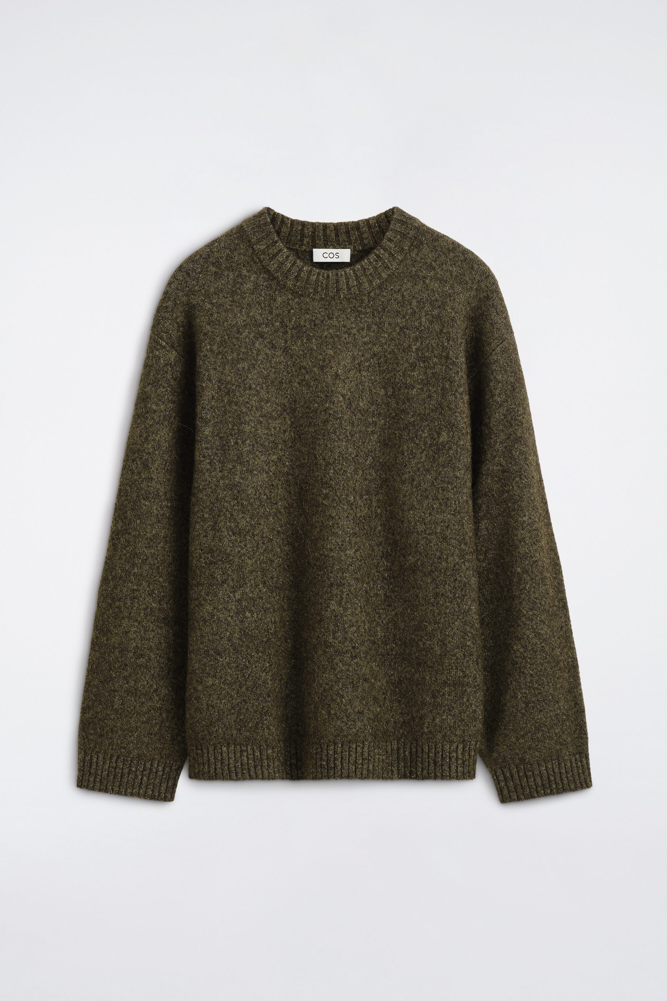 OVERSIZED ALPACA-BLEND CREW-NECK SWEATER