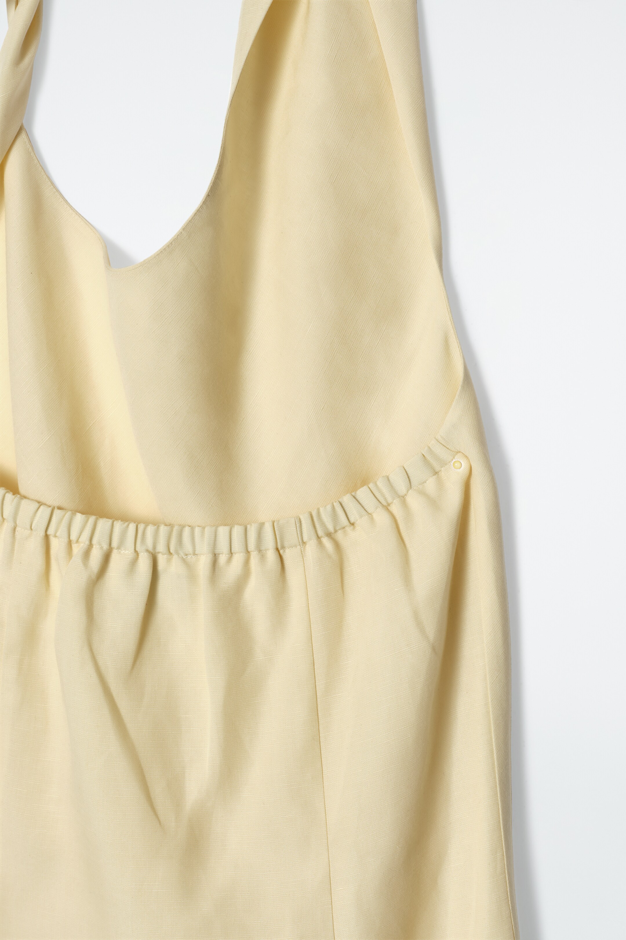 Agrandir l'image: ROBE ENCOLURE LICOU TORSADÉE EN LIN MÉLANGÉ - JAUNE BEURRE - FEMME | H&M FR 7