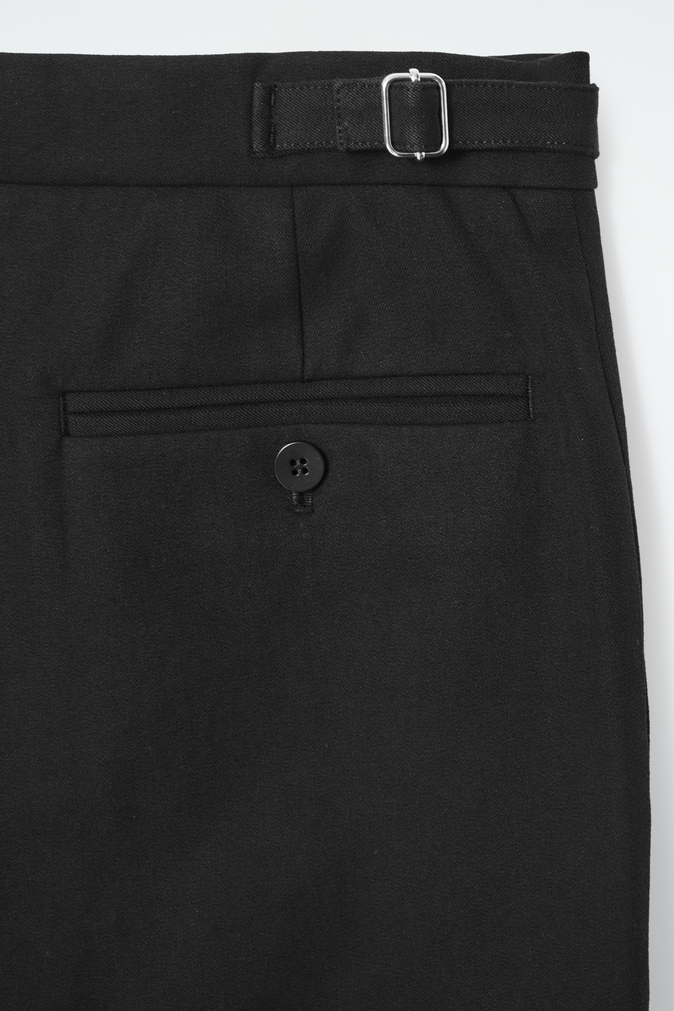 View larger image: REGULAR STRETCH-COTTON TAPERED TROUSERS - BLACK - Ladies | H&M GB 2