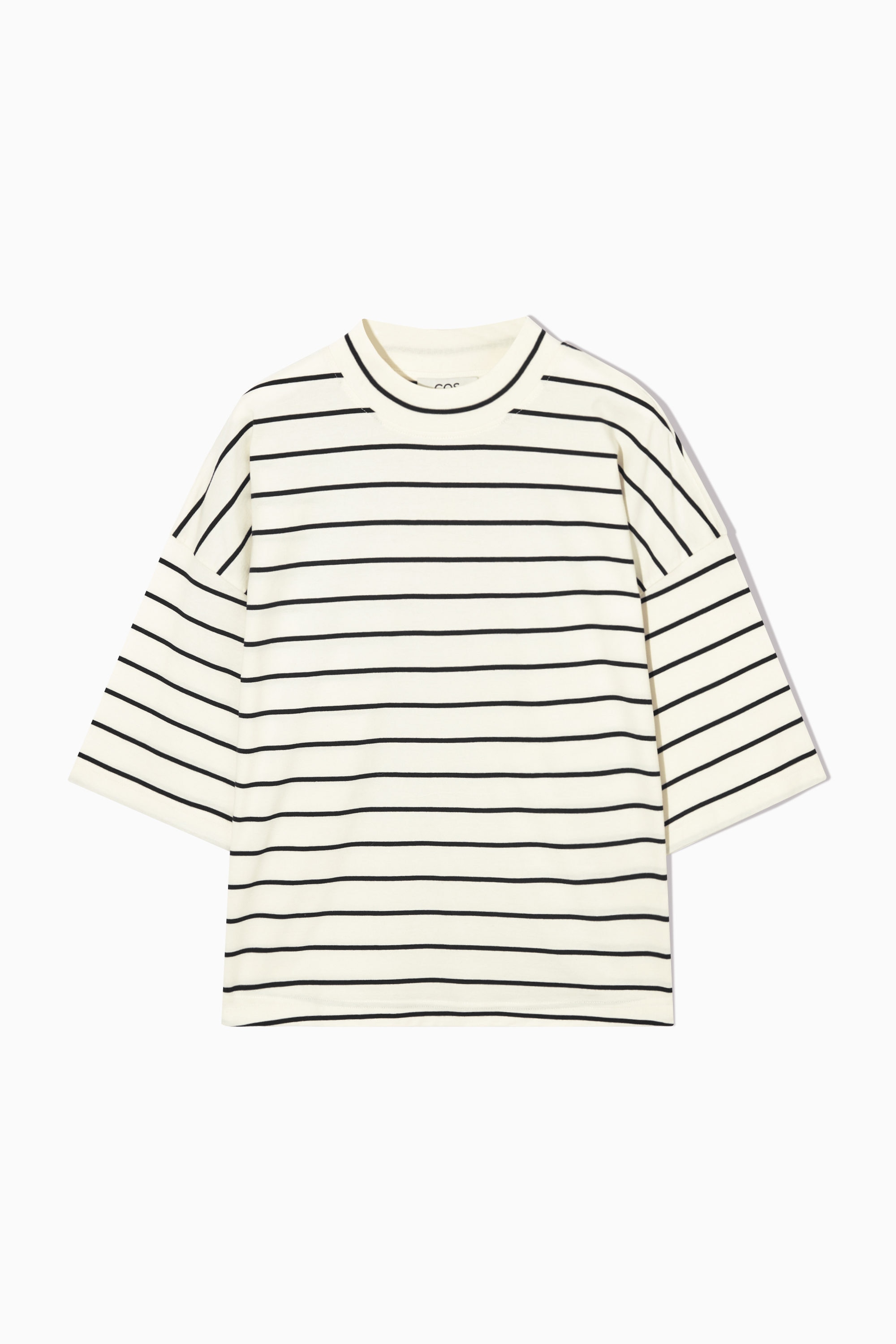 FULL VOLUME OVERSIZED T-SHIRT - OFF WHITE / STRIPED | COS