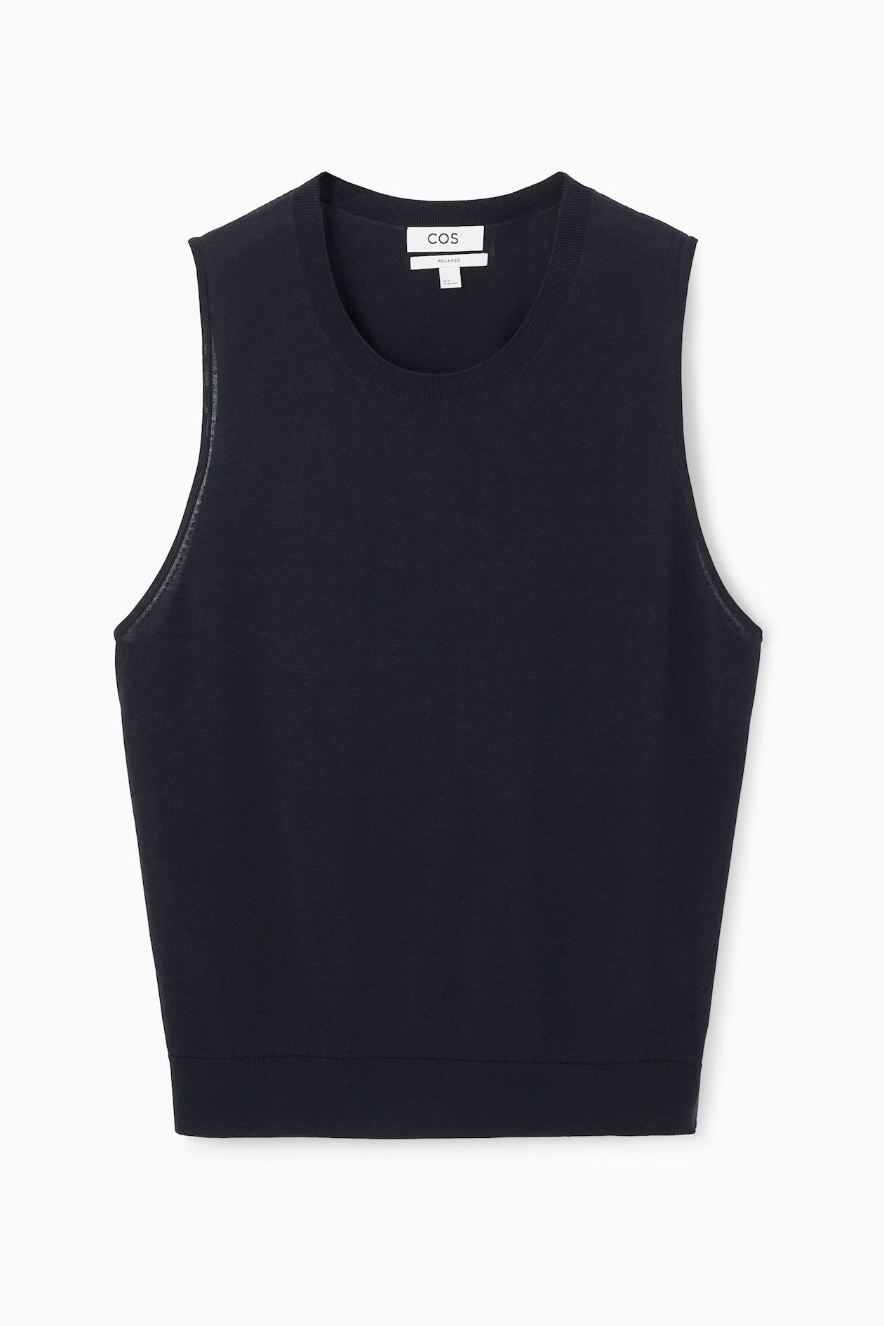 LOCKERER STRICKPULLUNDER AUS SEIDE - NAVYBLAU | COS