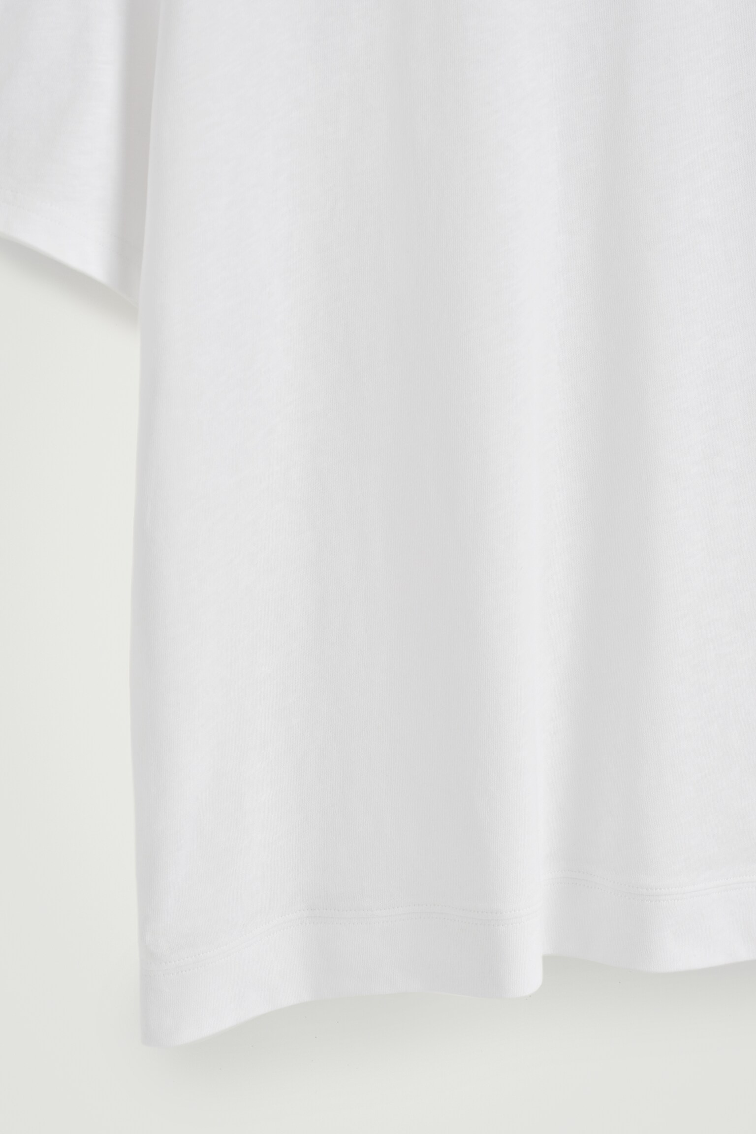 CAMISETA EN MEZCLA DE ALGODÓN Y LINO RELAXED-FIT - BLANCO/ALBARICOQUE/AZUL - 6