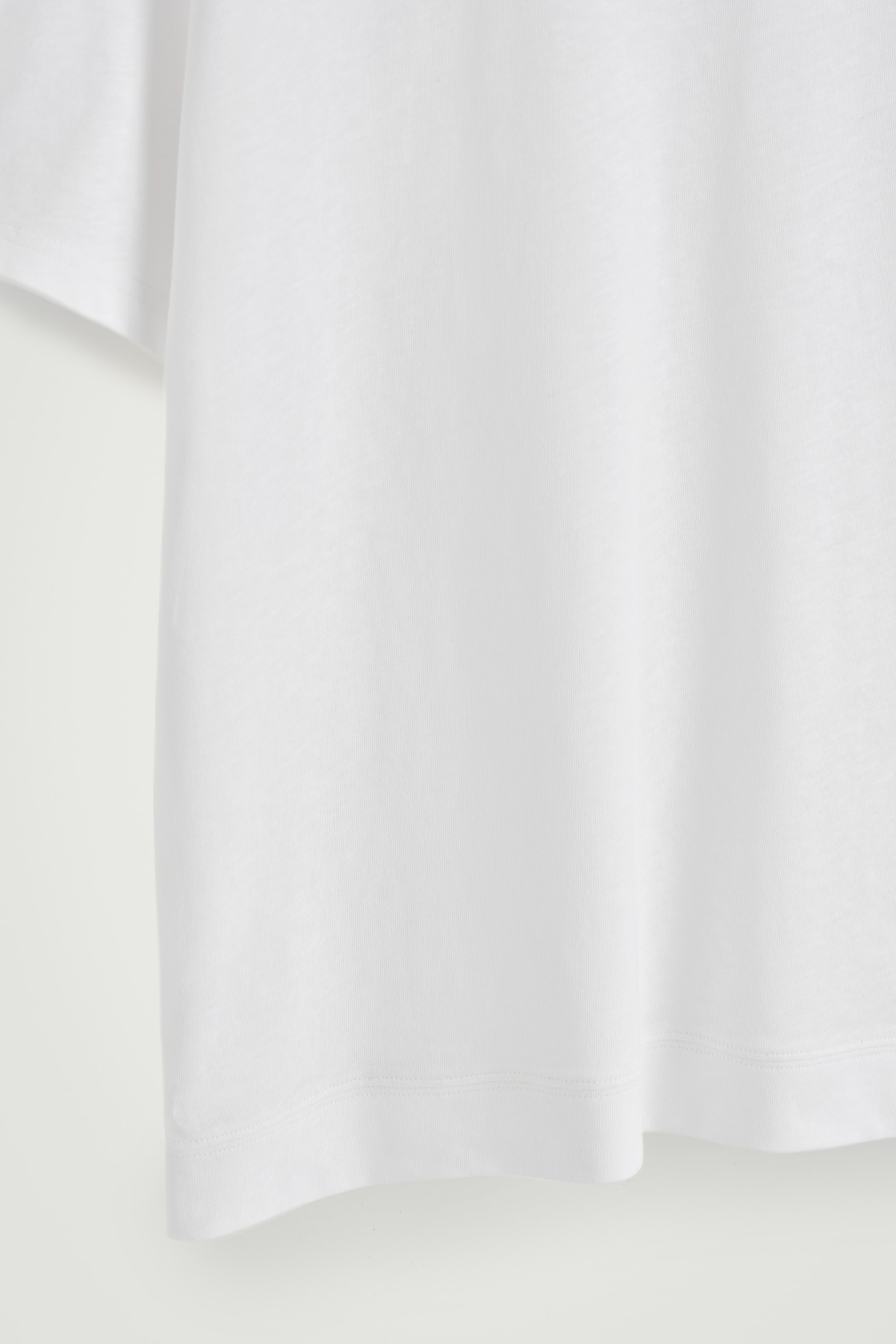 CAMISETA EN MEZCLA DE ALGODÓN Y LINO RELAXED-FIT - BLANCO/ALBARICOQUE/AZUL/NEGRO - 6