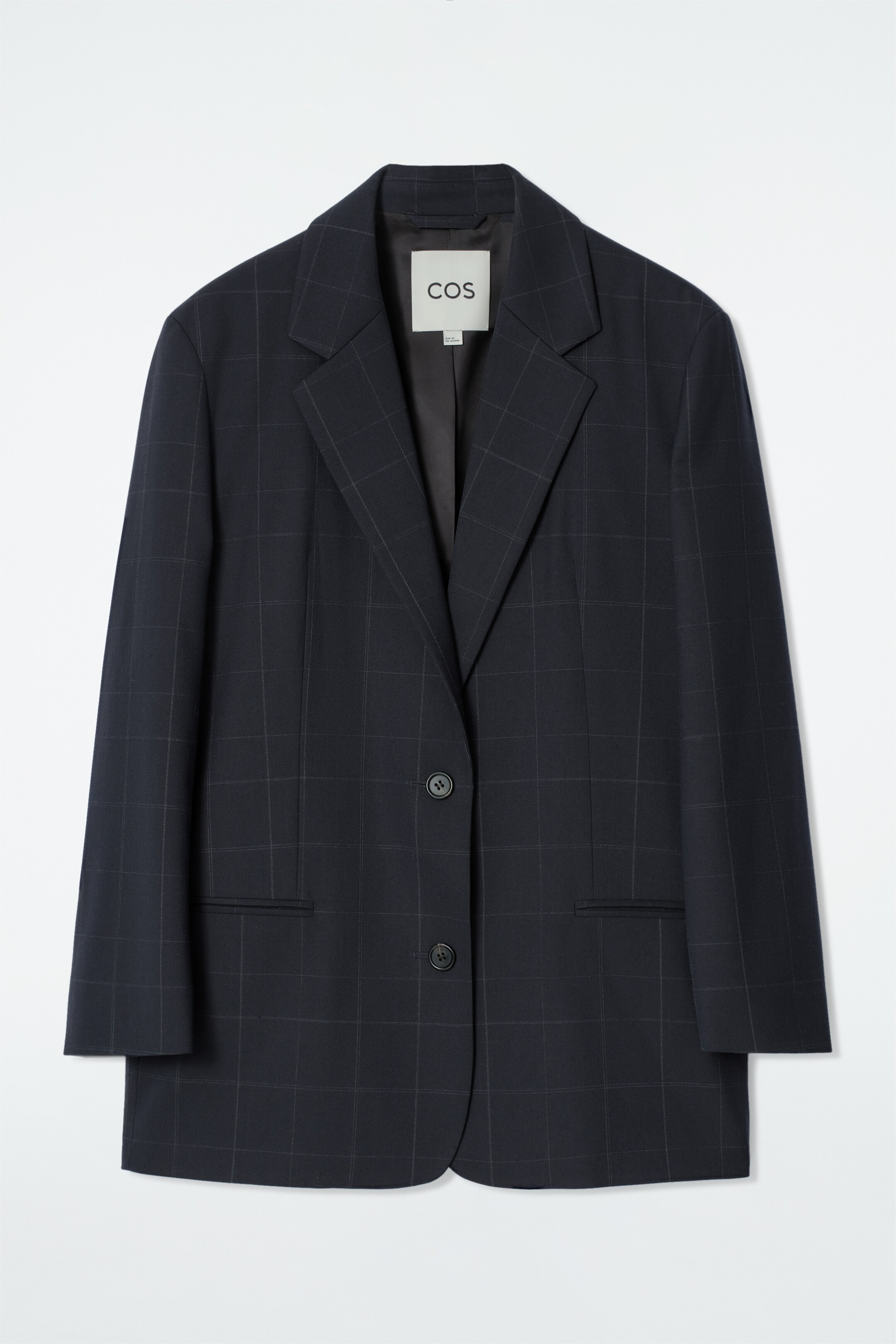 Agrandir l'image: BLAZER OVERSIZE À CARREAUX - BLEU MARINE / CARREAUX - FEMME | H&M CH 7