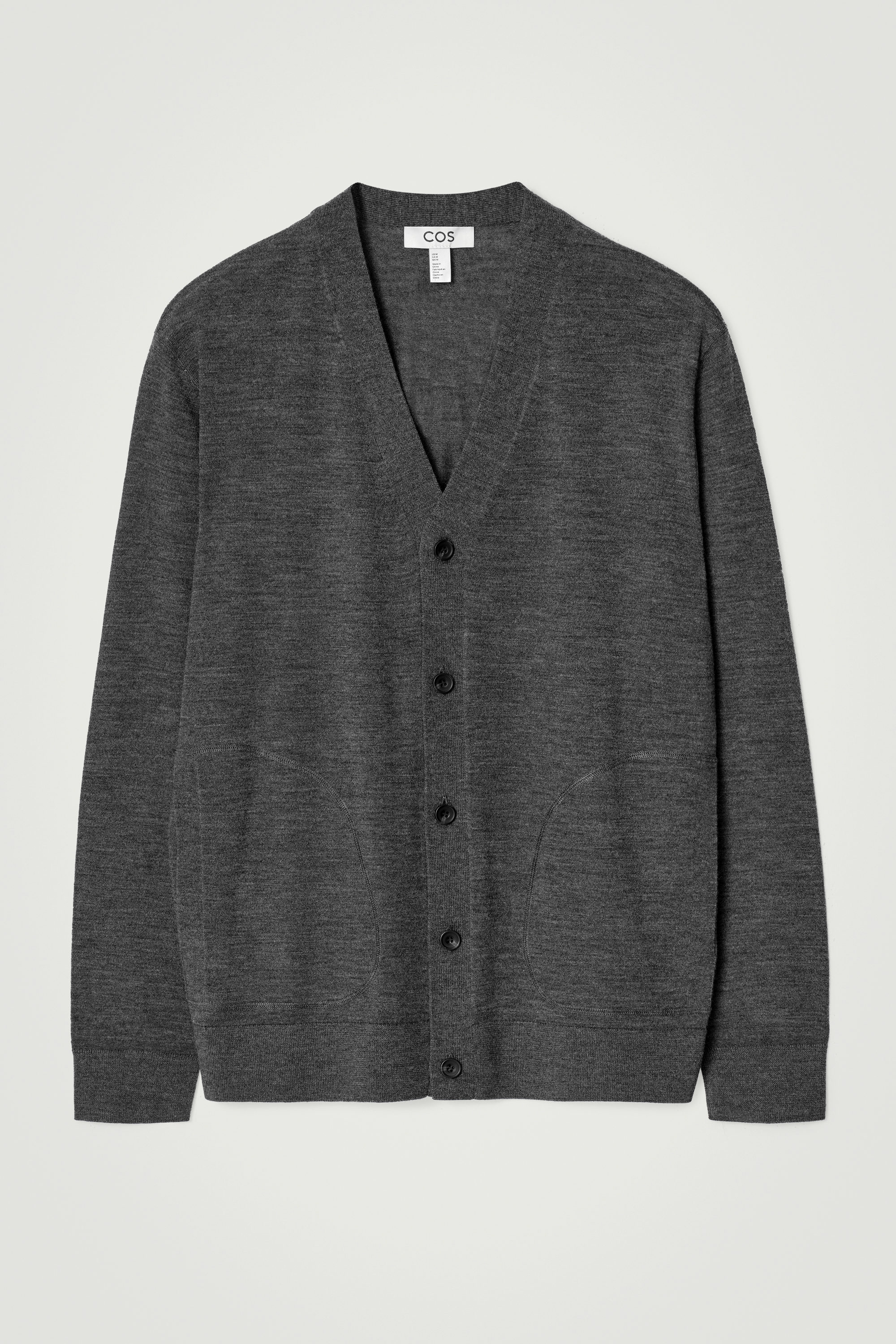 【cos】カーディガンMINIMALCROPPEDV-NECK CARDIGAN COS Minimal Cropped V-Neck Cardigan in BRIGHT GREEN | endource