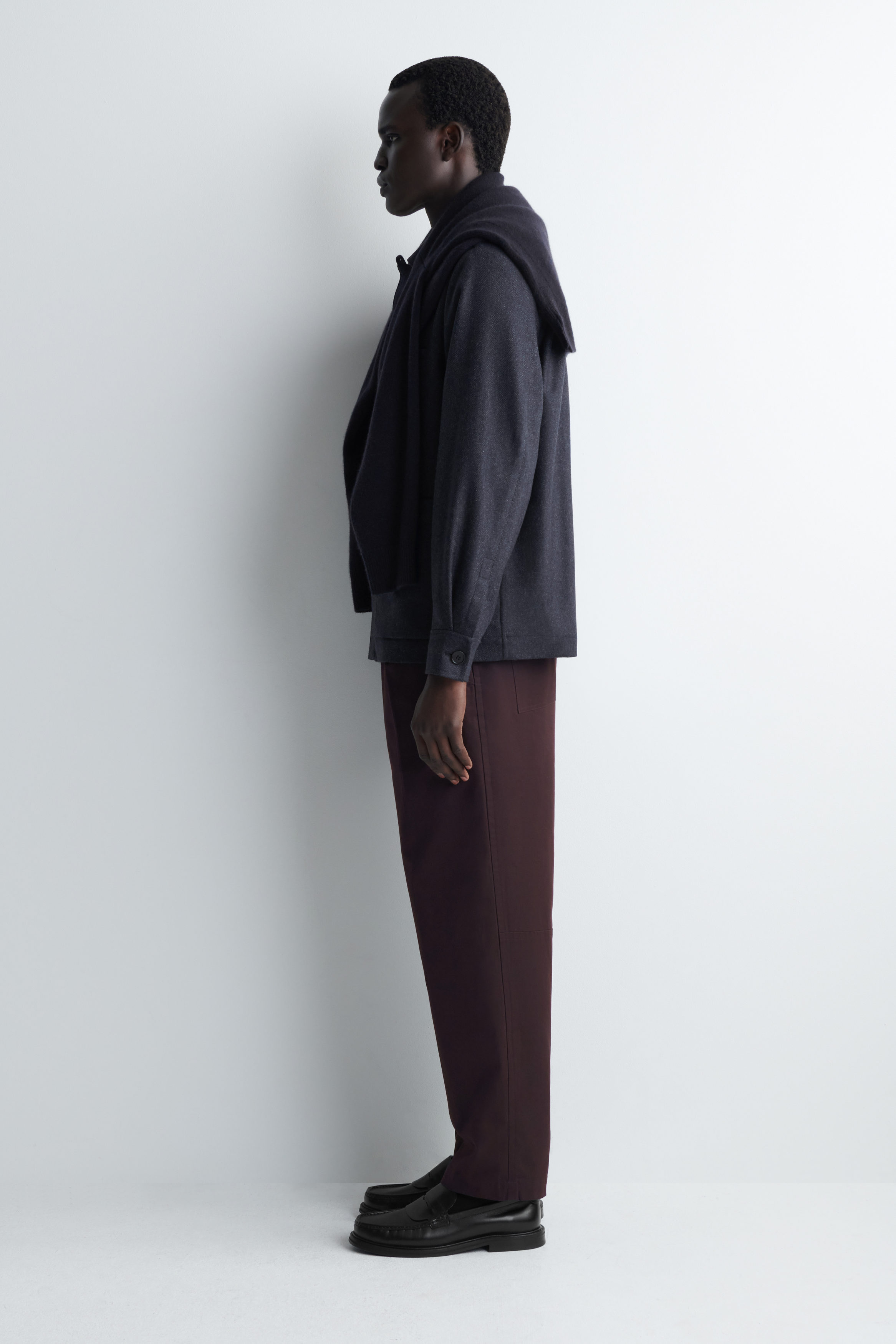 CROPPED COTTON RELAXED-FIT STRAIGHT-LEG PANTS - thumbnail 2
