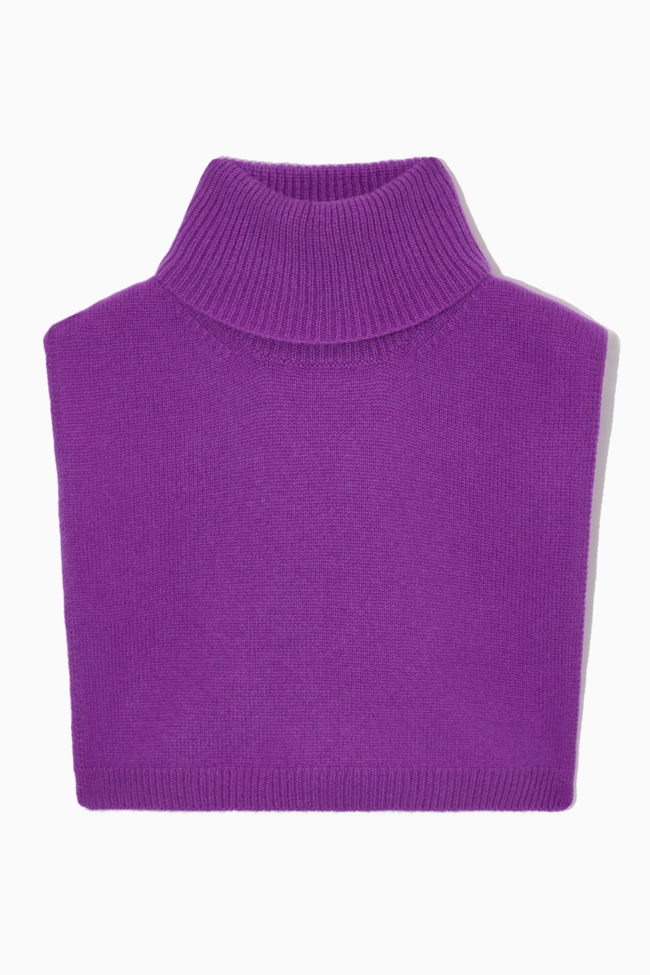 Se større billede: OPEN-SIDE CASHMERE-BLEND ROLL-NECK VEST - LILLA - DAME | H&M DK 1