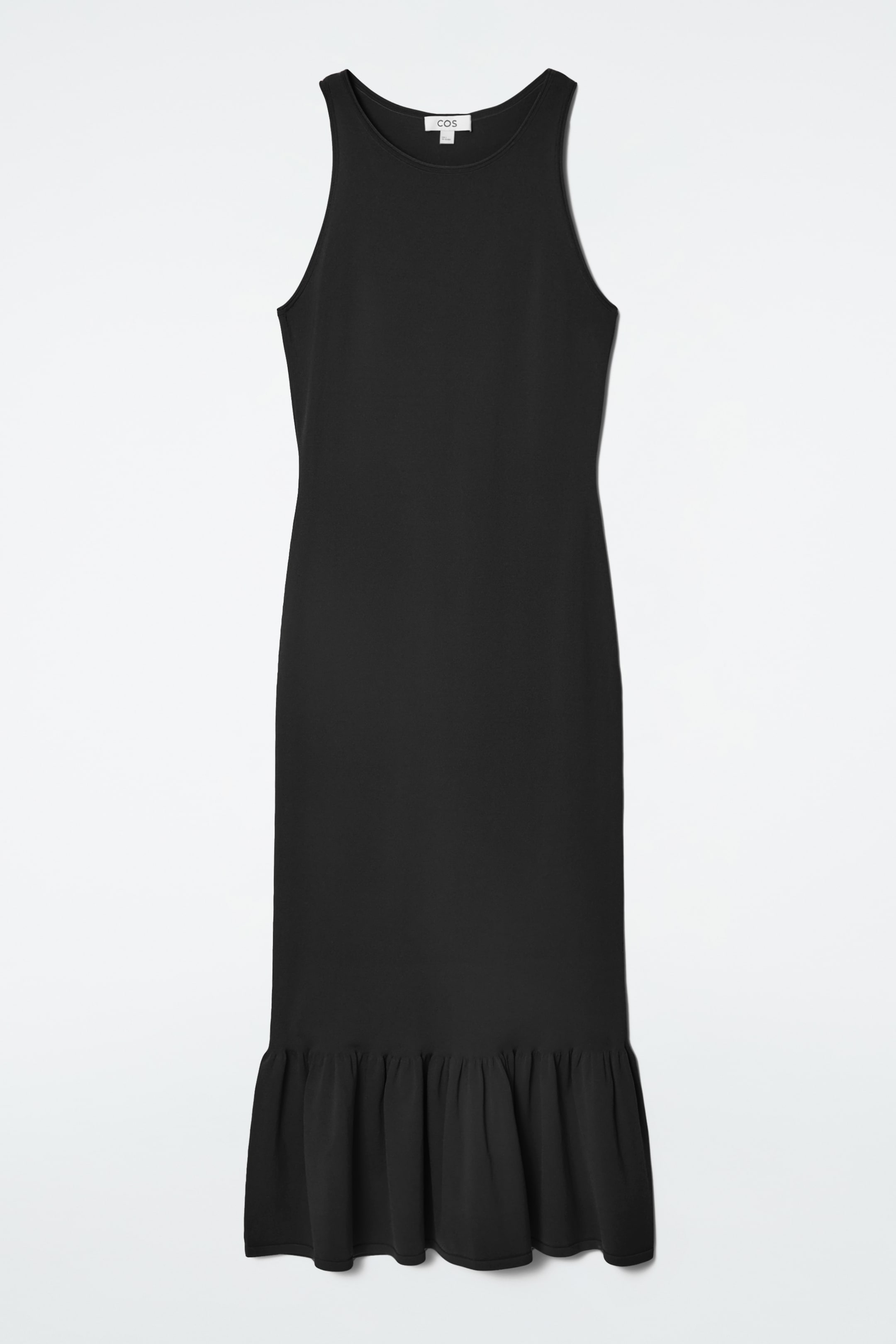 Grösseres Bild ansehen: STRICKKLEID IN MIDILÄNGE MT RAFFUNGEN - SCHWARZ - DAMEN | H&M CH 1
