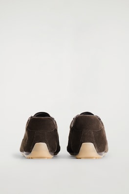 LEATHER SNEAKERS — BROWN 2