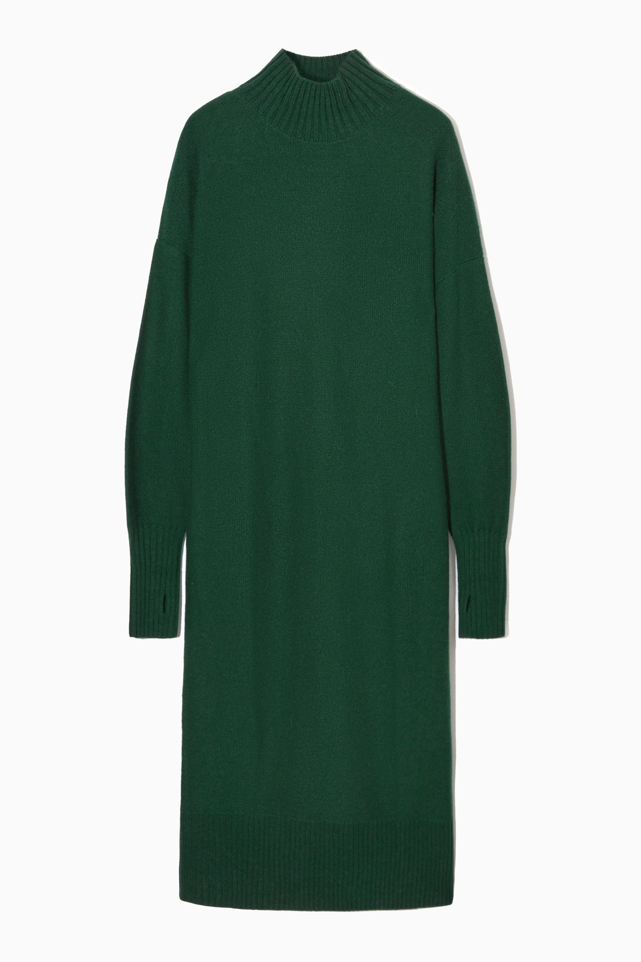 Näytä suurempi kuva: Pitkä neulemekko - DARK GREEN - NAISET | H&M FI 1