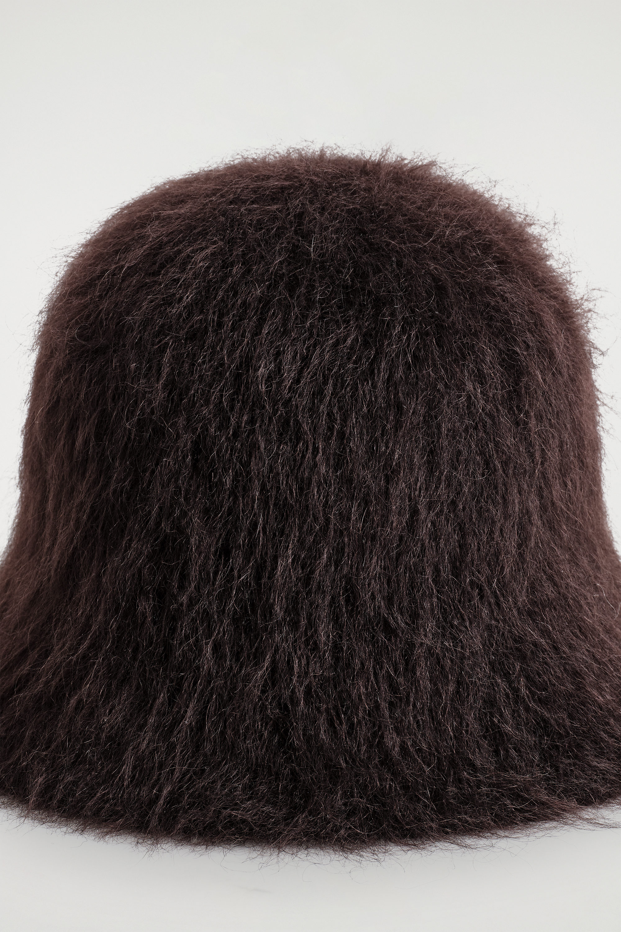 MOHAIR BUCKET HAT - DARK BROWN | COS US