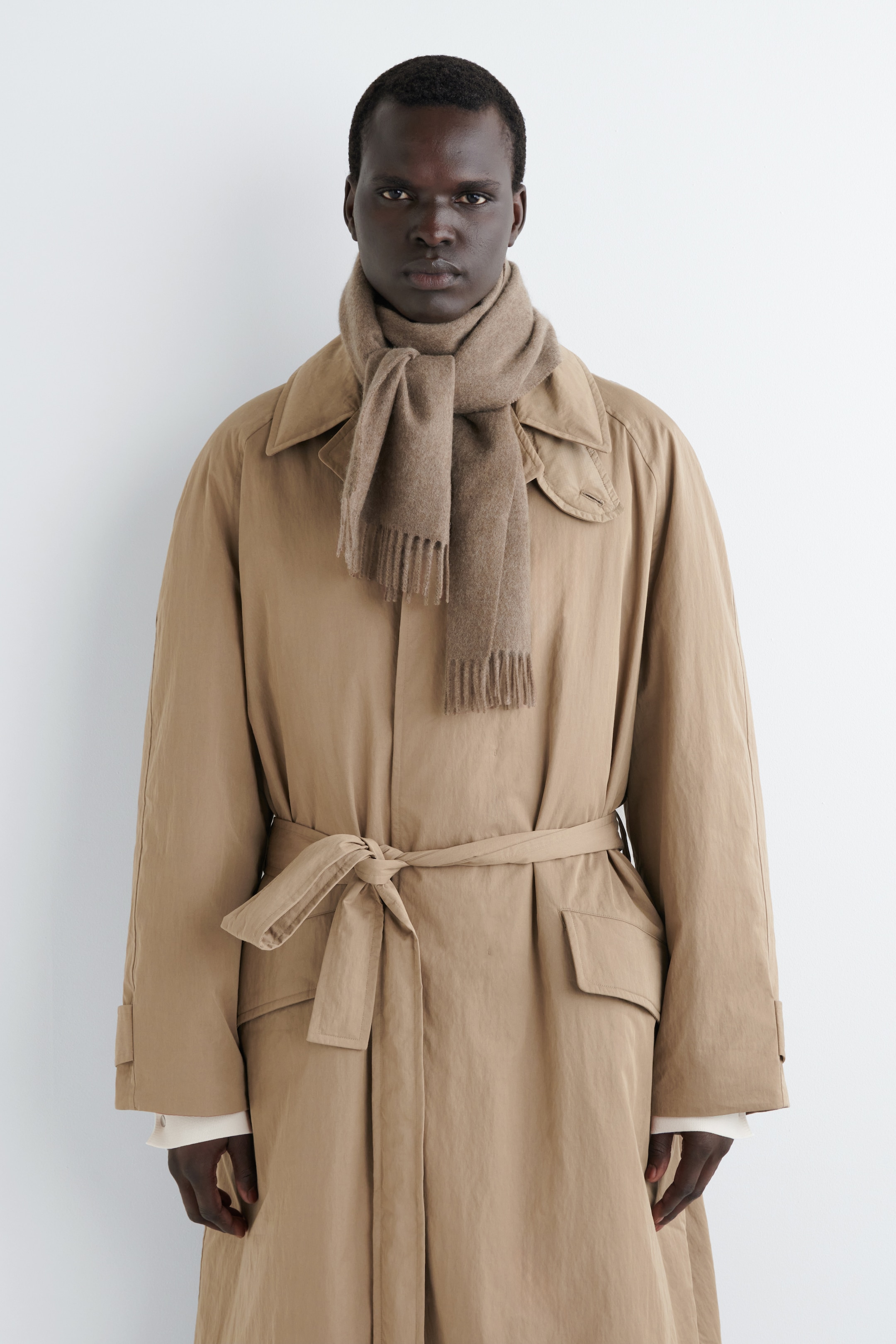 Vezi imaginea mai mare: FULAR DIN CAȘMIR - BEIGE - BĂRBAŢI | H&M RO 1