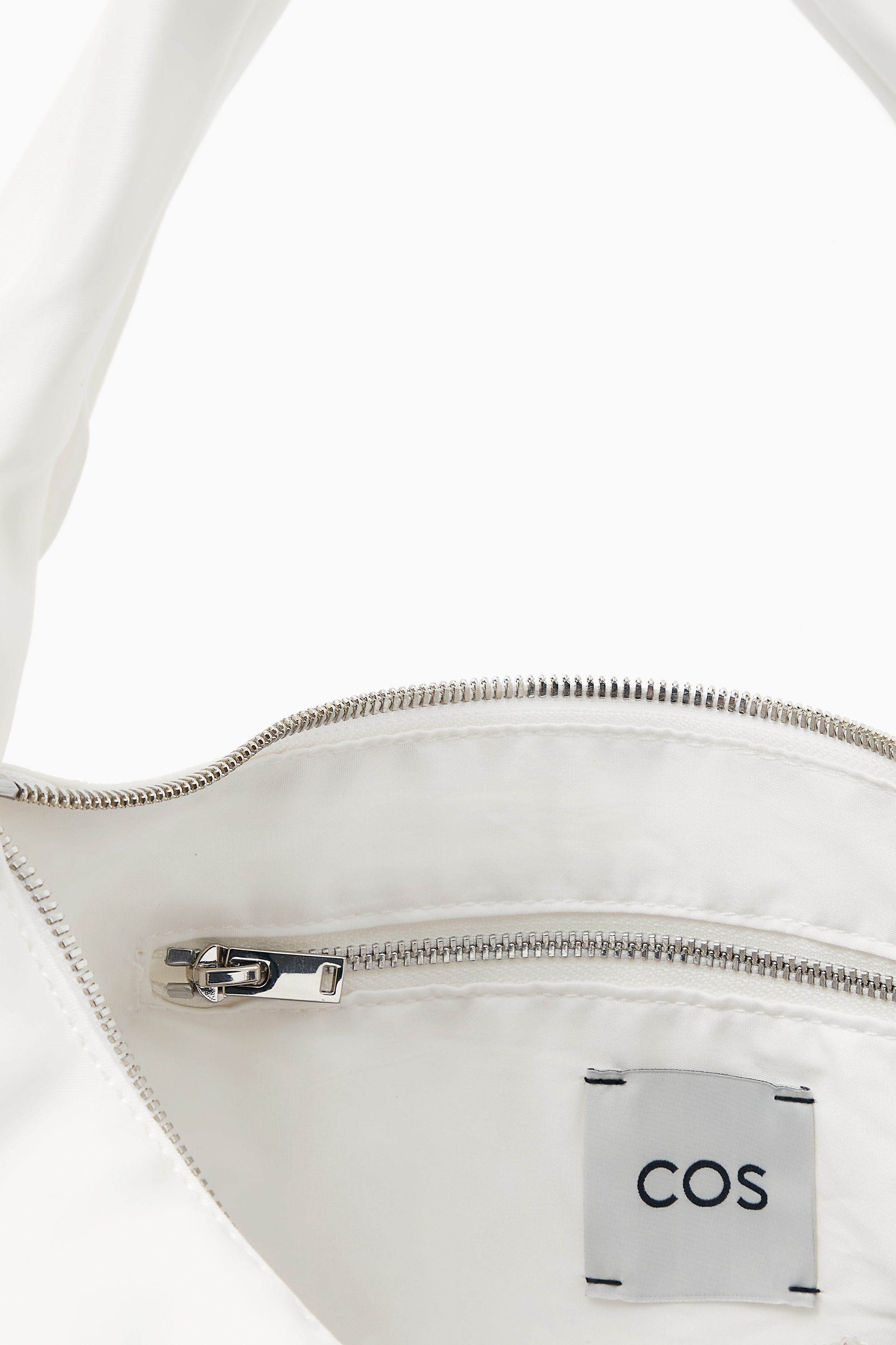 MINI SLING HIGH-SHINE SHOULDER BAG - WHITE | COS