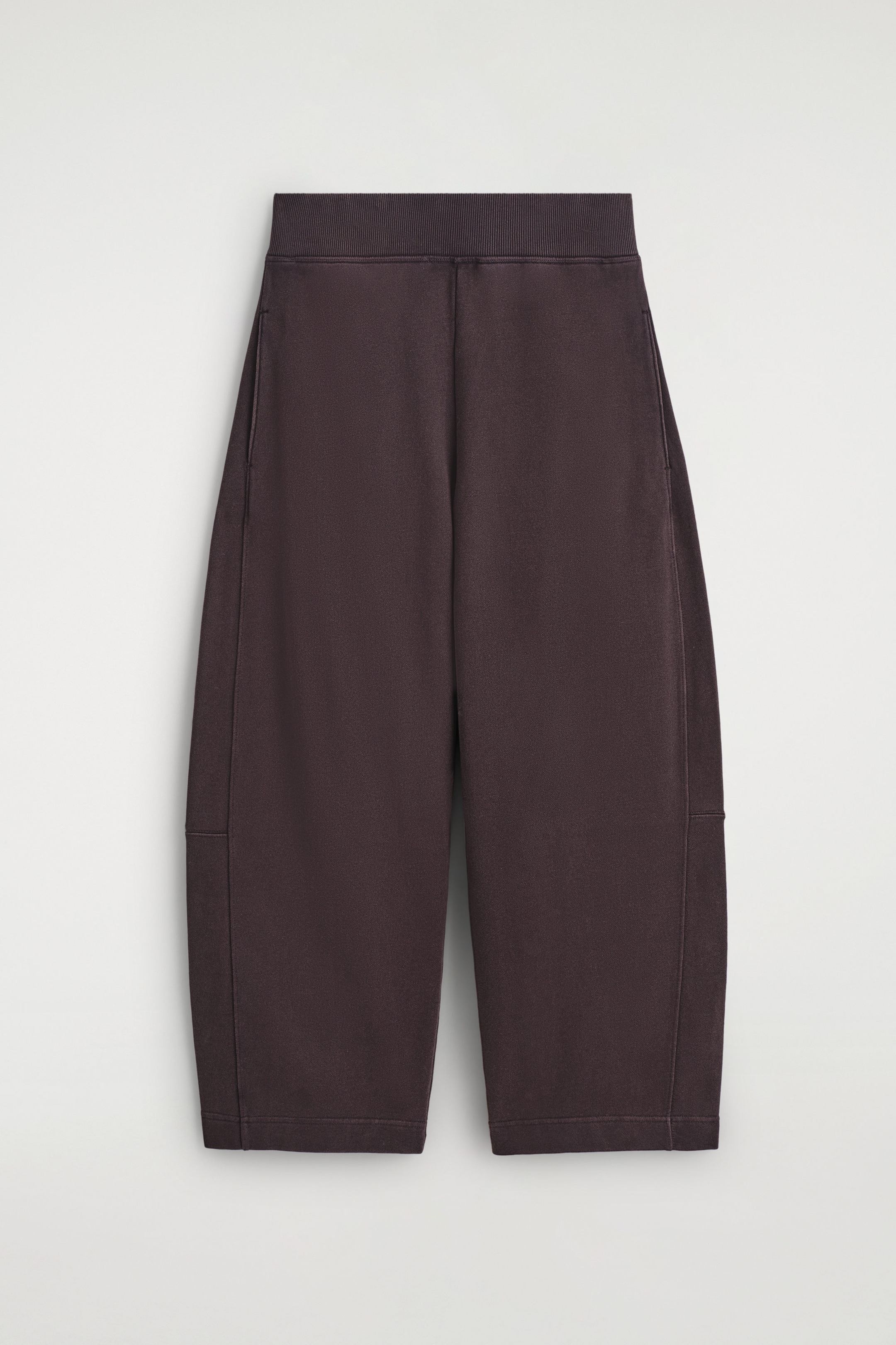 COTTON WIDE-LEG JOGGERS