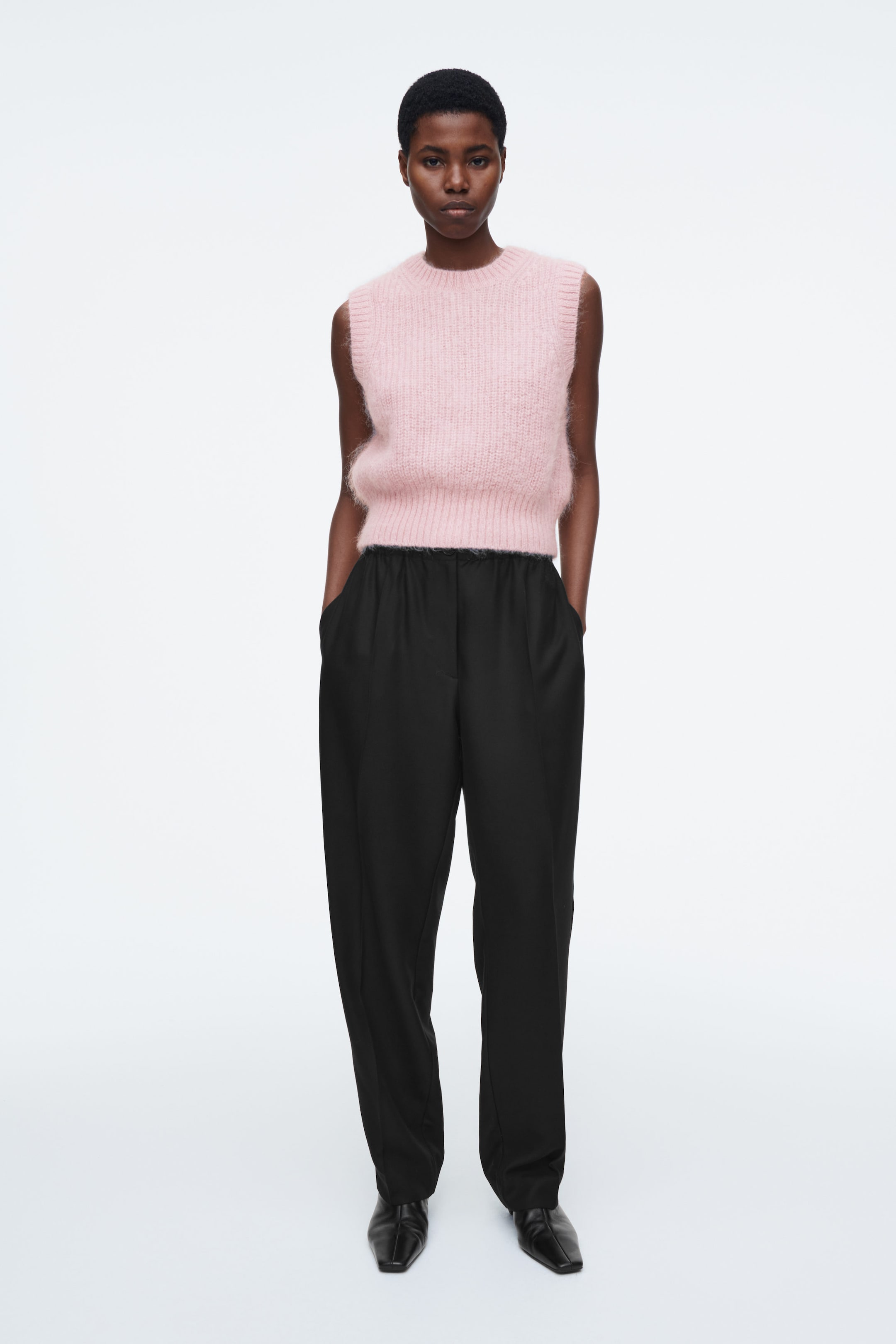 MOHAIR KNIT VEST