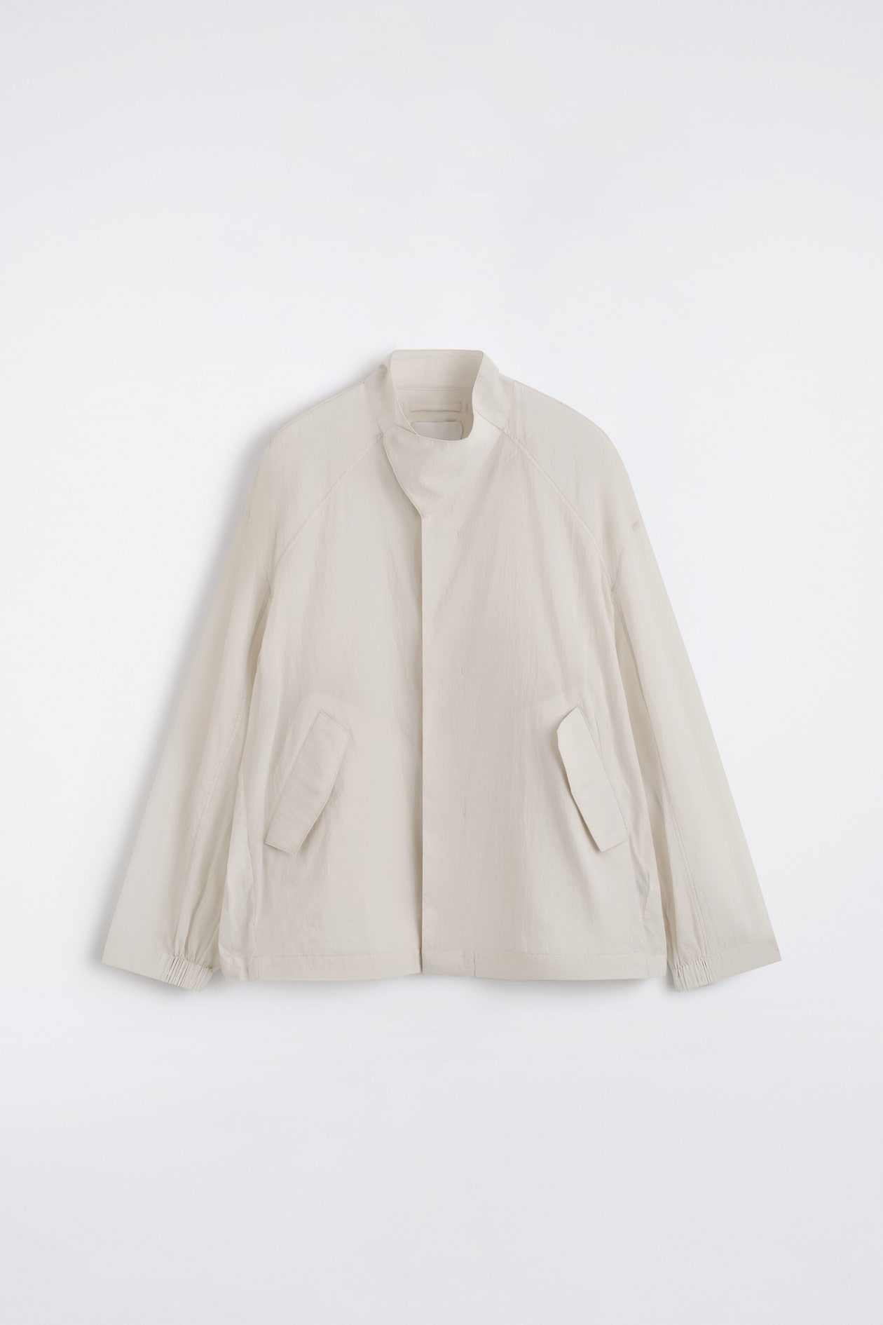 TECHNICAL SHEER-NYLON SPORTS JACKET — ECRU