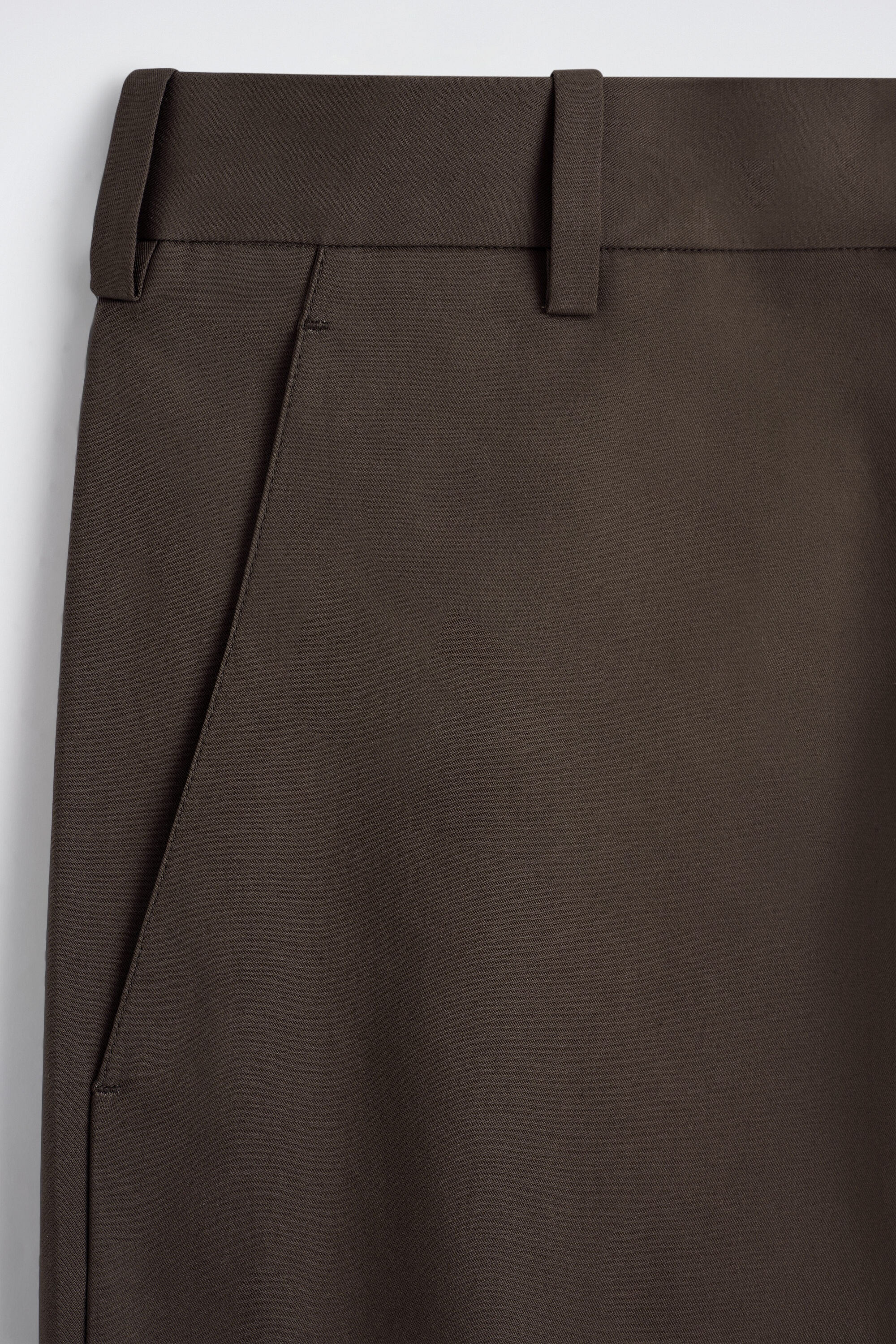COTTON WIDE-LEG PANTS - DARK BROWN | COS US