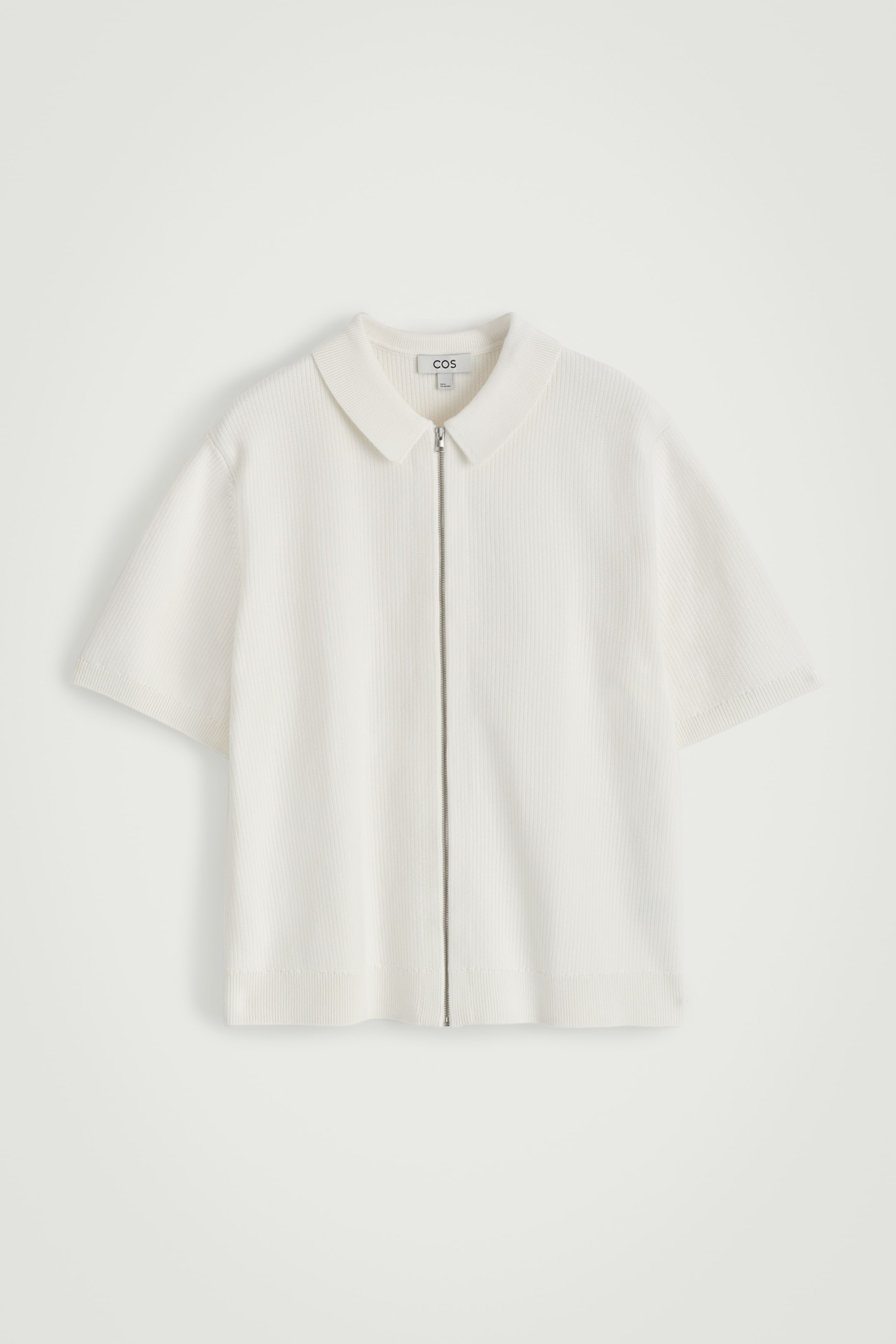 Visualizza immagine più grande: CAMICIA IN COTONE A NIDO D'APE CON CERNIERA - BIANCO - UOMO | H&M IT 6