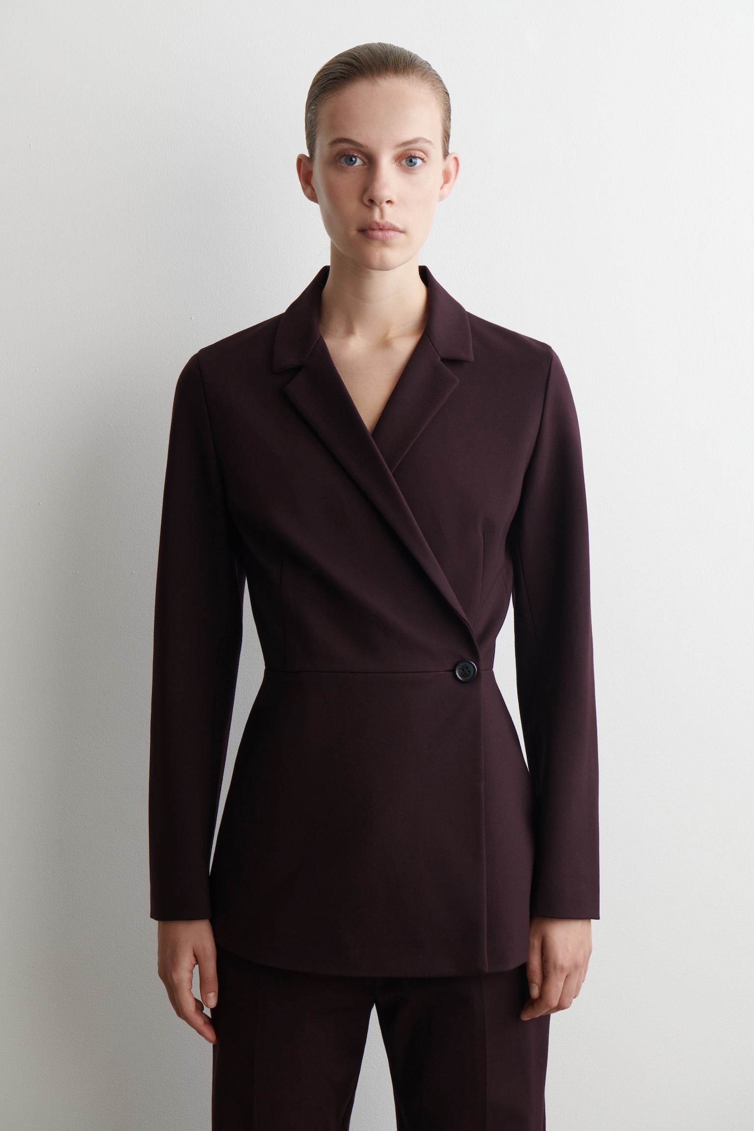 BLAZER FLUIDO A PORTAFOGLIO - BORDEAUX