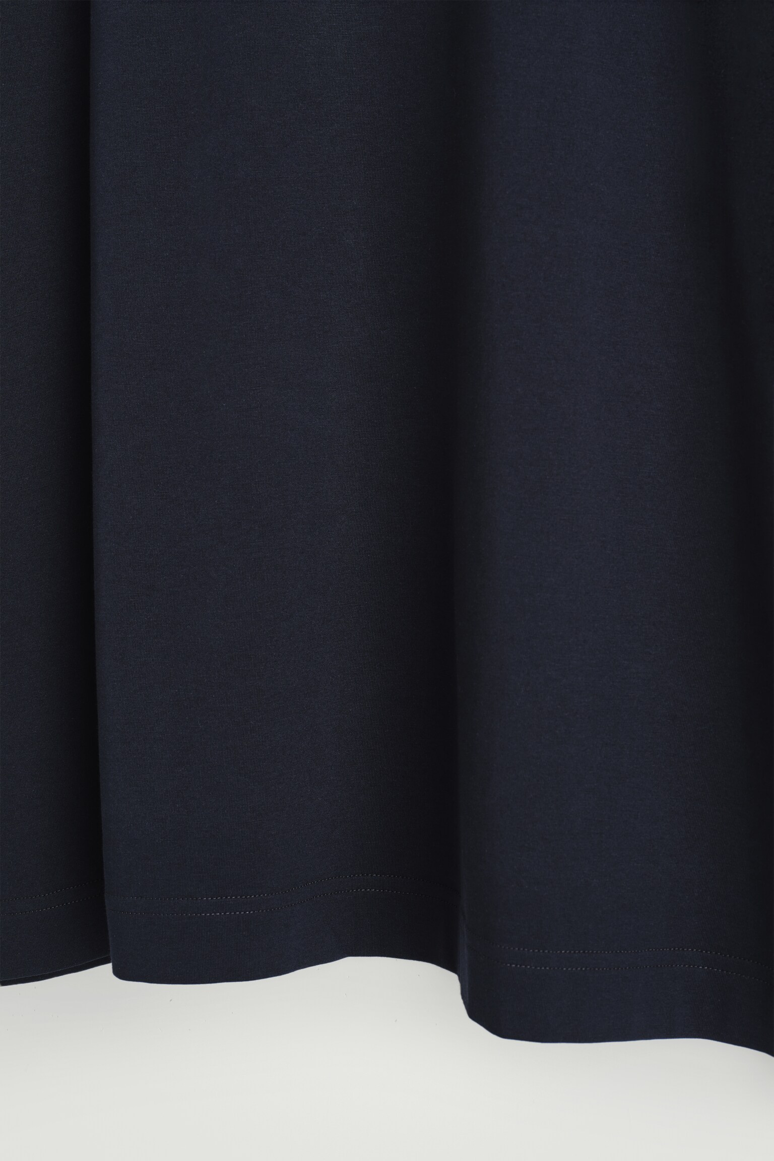 T-SHIRT OVERSIZE EXTRA-LARGE EN COTON - BLEU MARINE/BLANC - 3