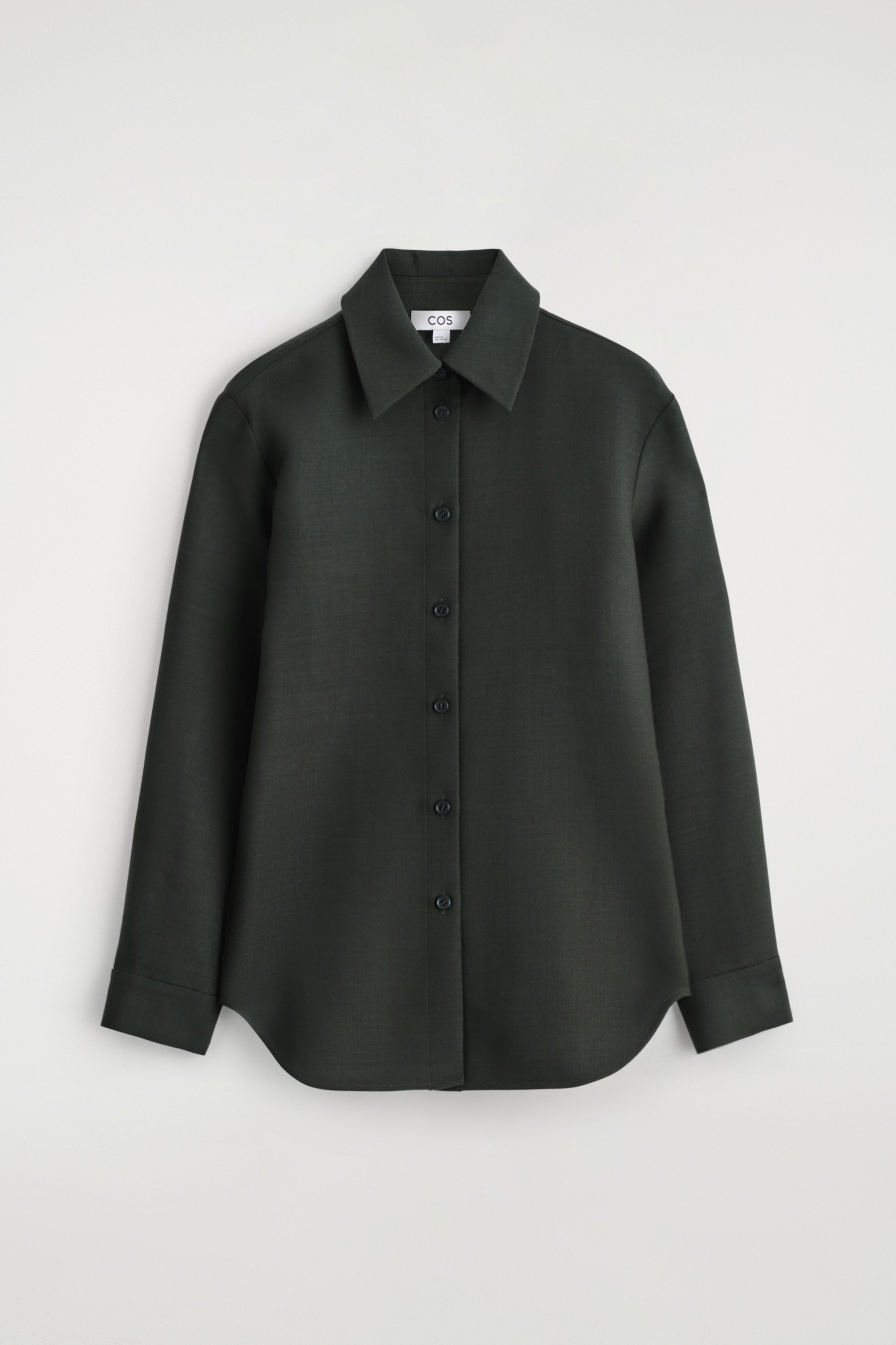WOOL SHIRT - DARK GREEN