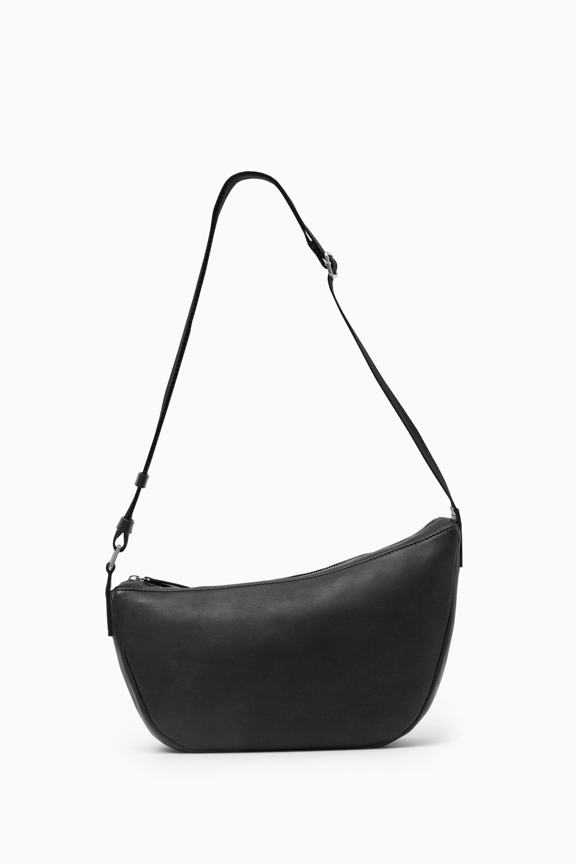 CRESCENT CROSSBODY BAG - LEATHER - BLACK | COS