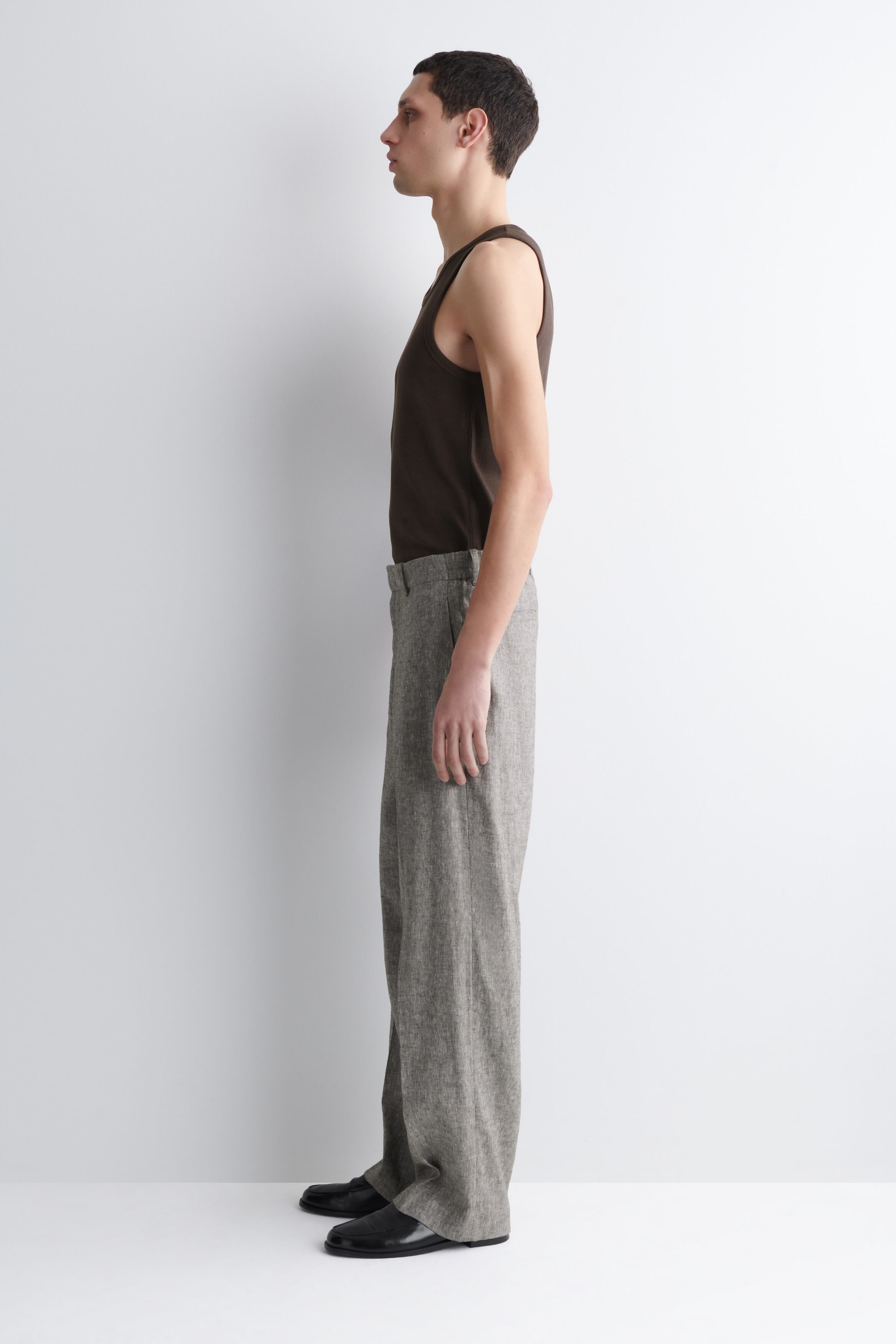 SLIM RIBBED COTTON TANK TOP