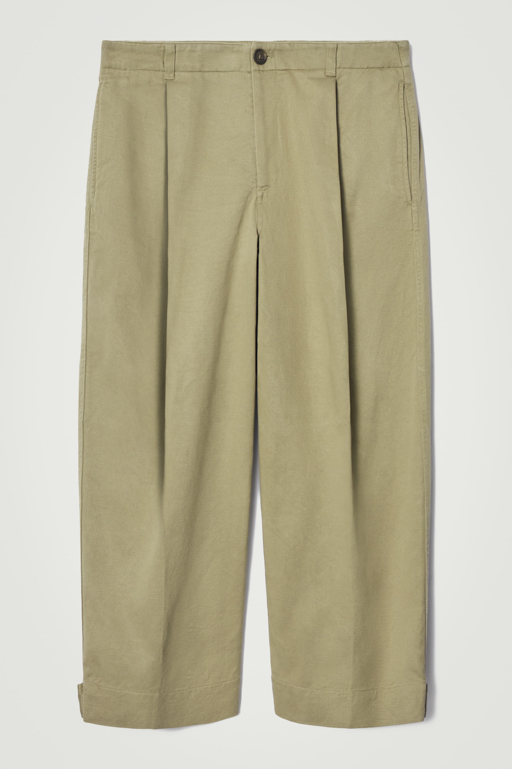 Grösseres Bild ansehen: VERKÜRZTE HOSE MIT BARREL-BEIN - KHAKI - HERREN | H&M CH 1