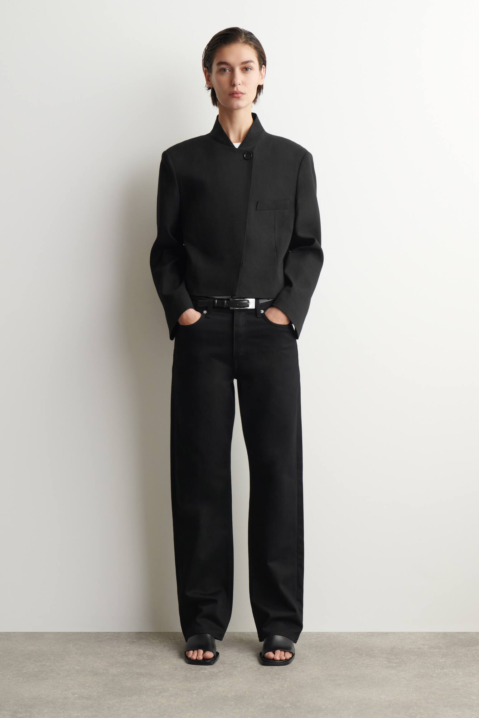 reprise jeans met rechte pijp - ZWART/VERVAAGD BLAUW/DONKER INDIGO - 1