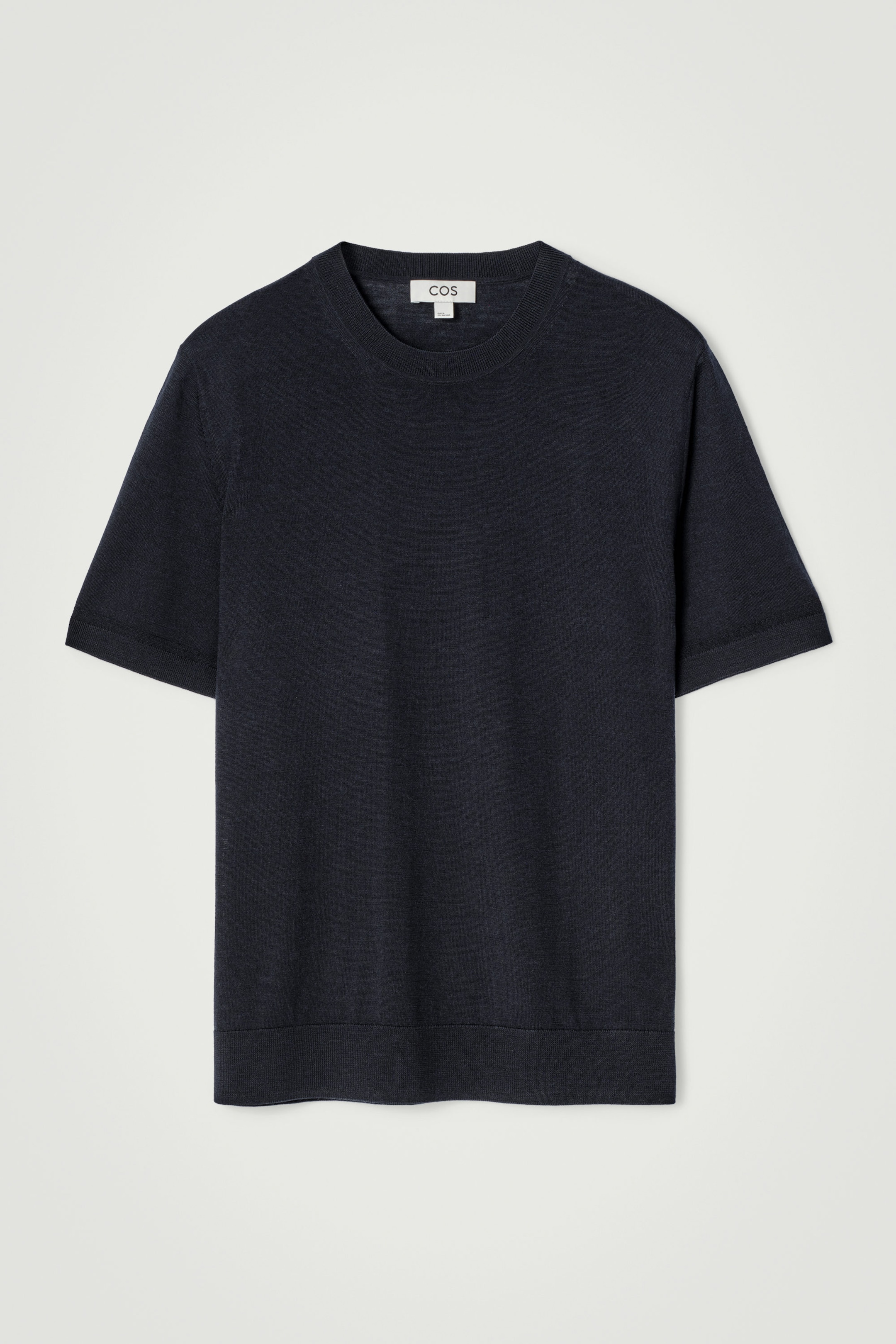 SLIM-FIT MERINO WOOL KNITTED T-SHIRT