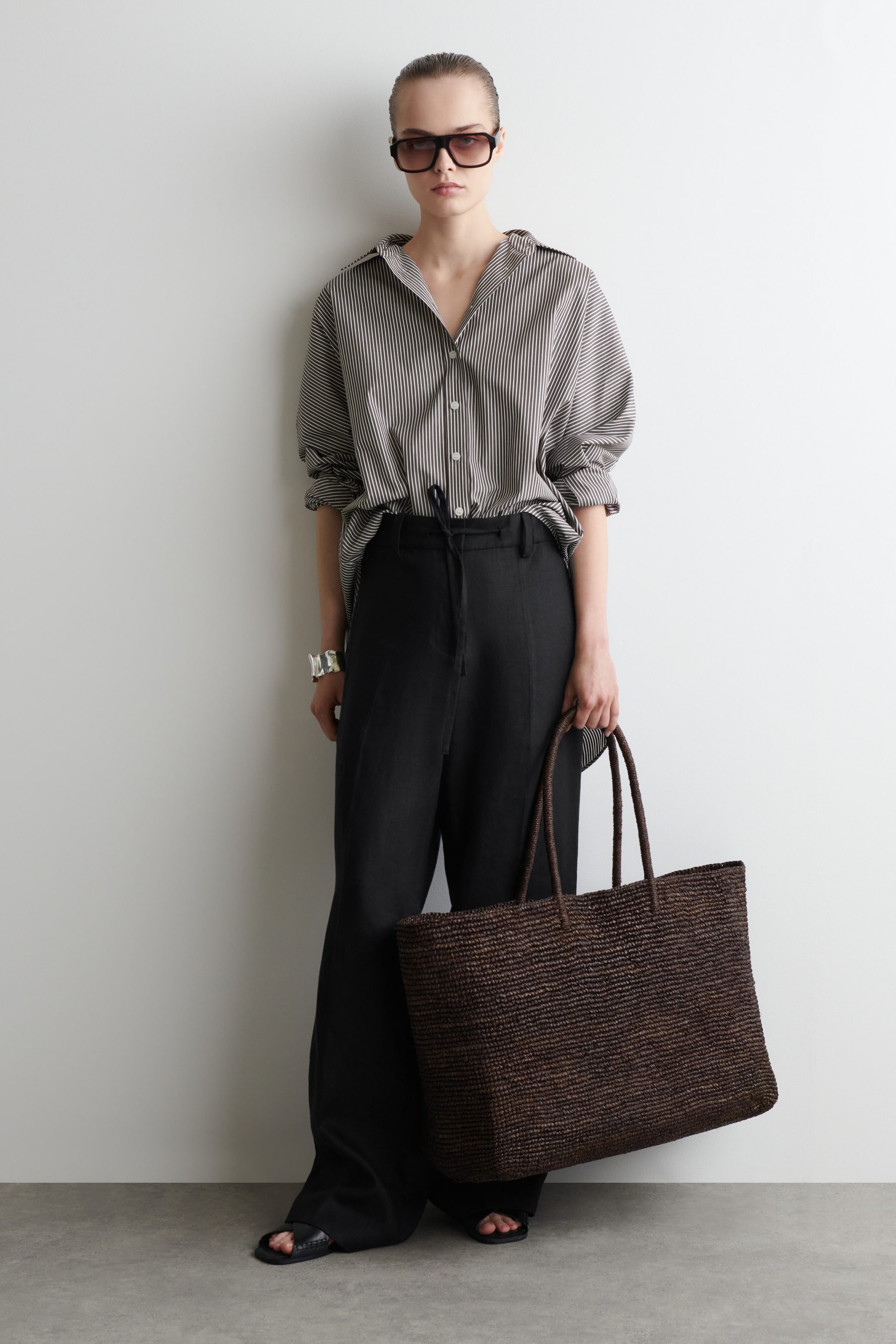 BORSA TOTE INTRECCIATA IN RAFIA