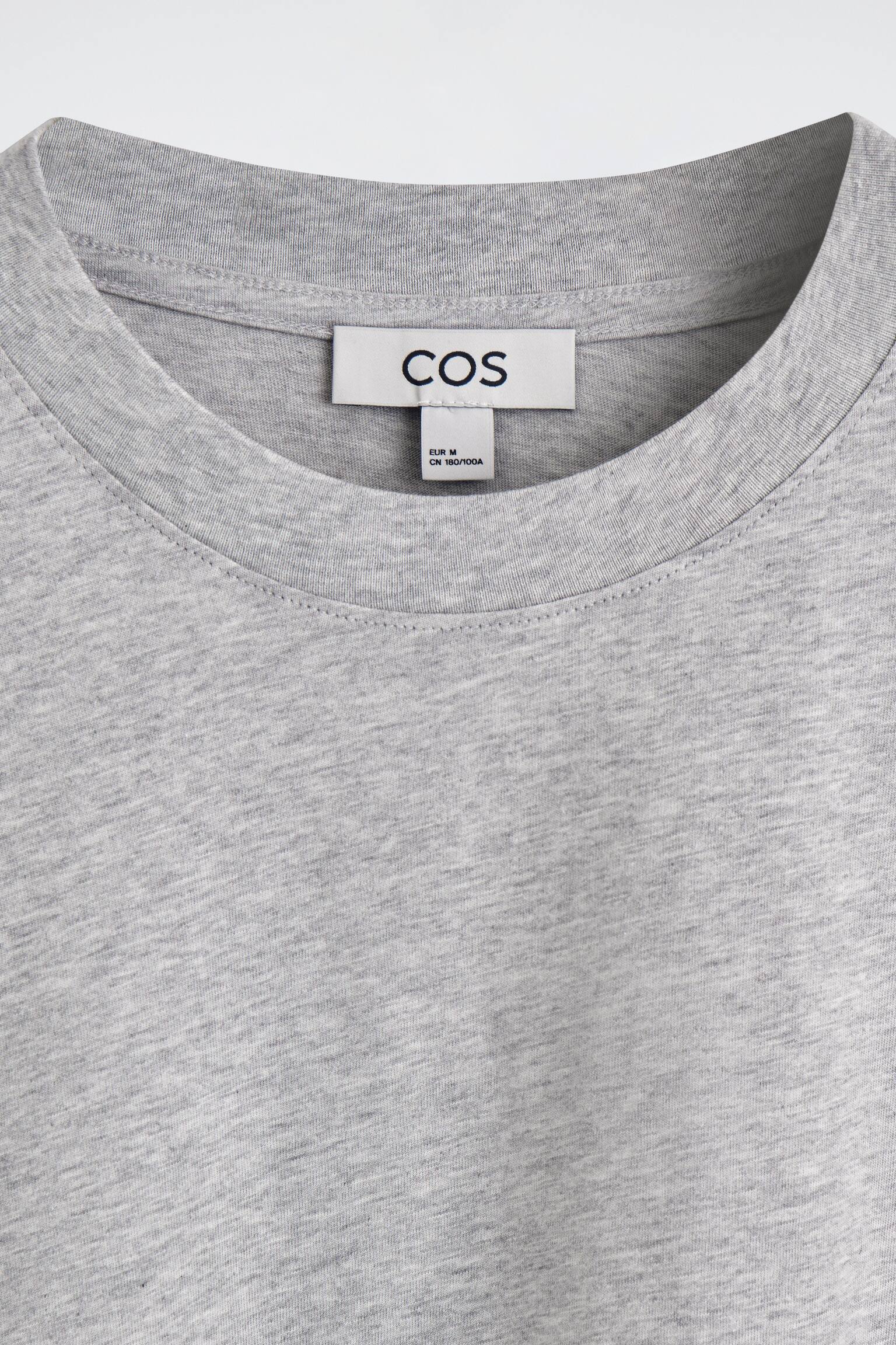 T-shirt Relaxada em Algodão Leve - CINZA MESCLA/AZUL-MARINHO/Amarelo / Branco / Listrado/PRETO/VERDE CLARO/BRANCO - 3