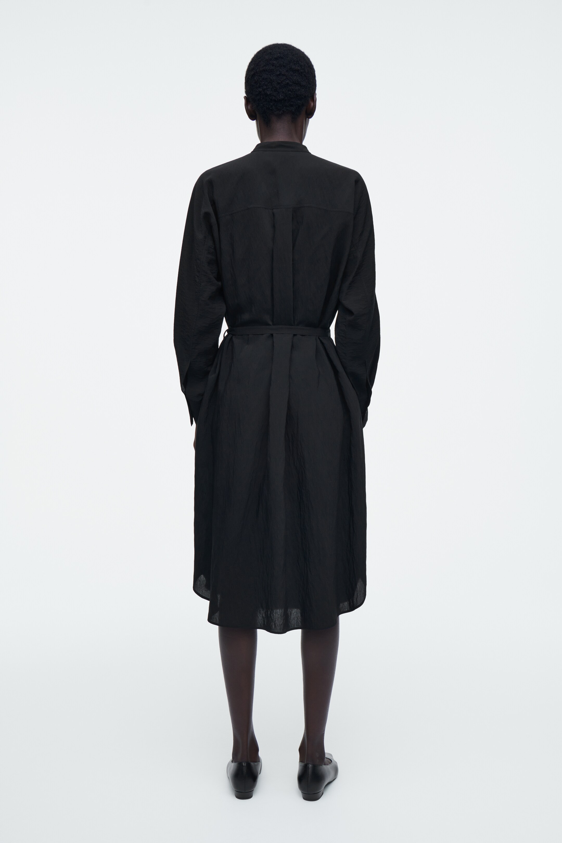 Agrandir l'image: ROBE MIDI CEINTURÉE ET DRAPÉE - NOIR - FEMME | H&M CH 4