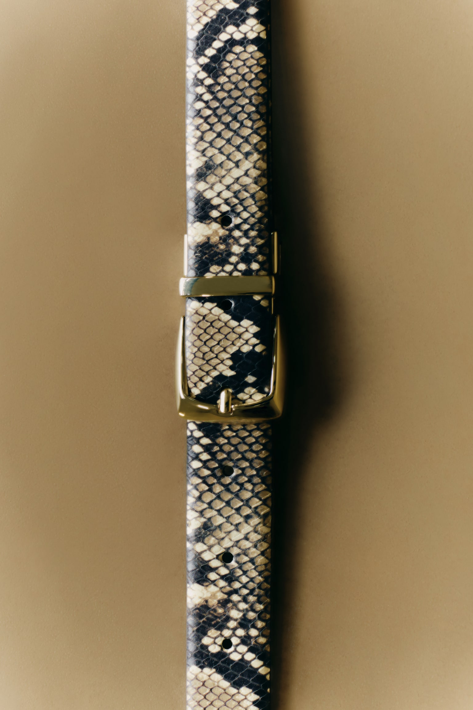 WENDBARER LEDERGÜRTEL - SCHLANGENOPTIK/SCHWARZ - 3