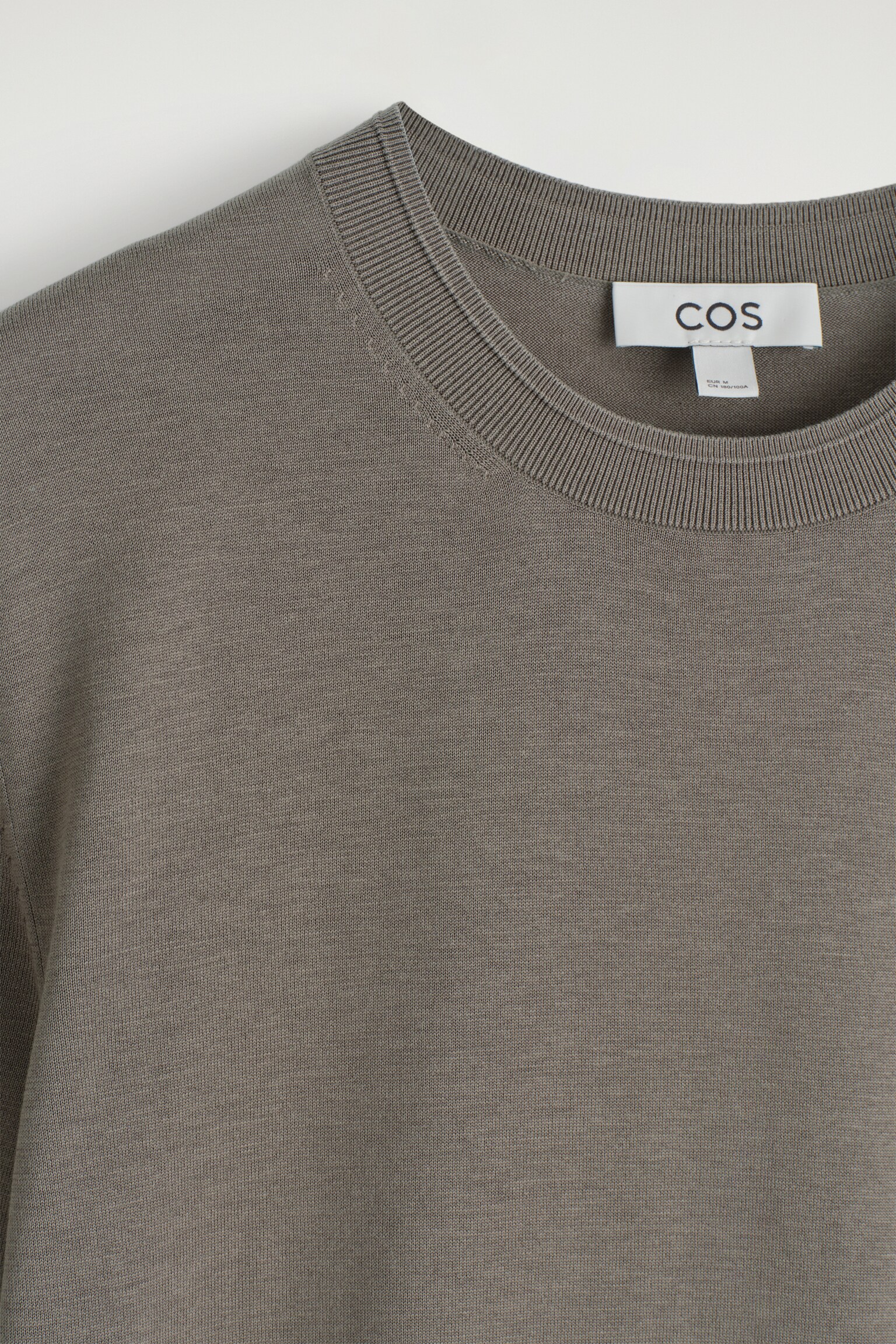 CAMISETA PUNTO DE SEDA SLIM FIT - BEIGE GRISÁCEO/AZUL - 7