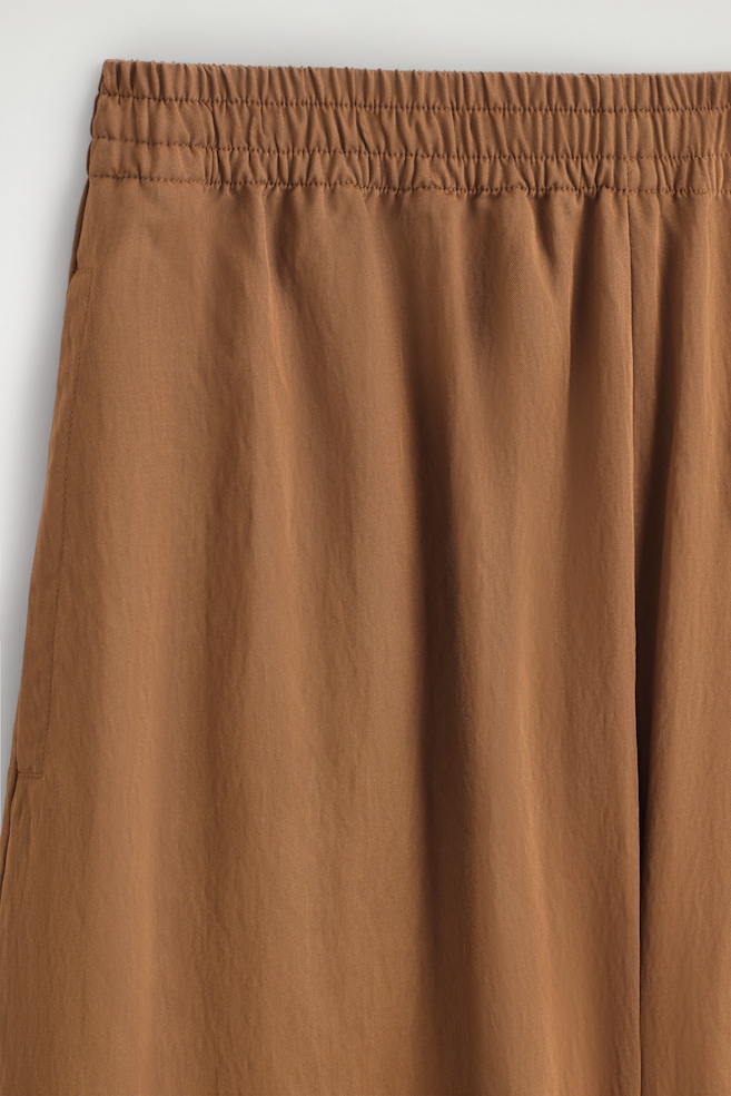 VOLUMINOUS CULOTTES — BROWN