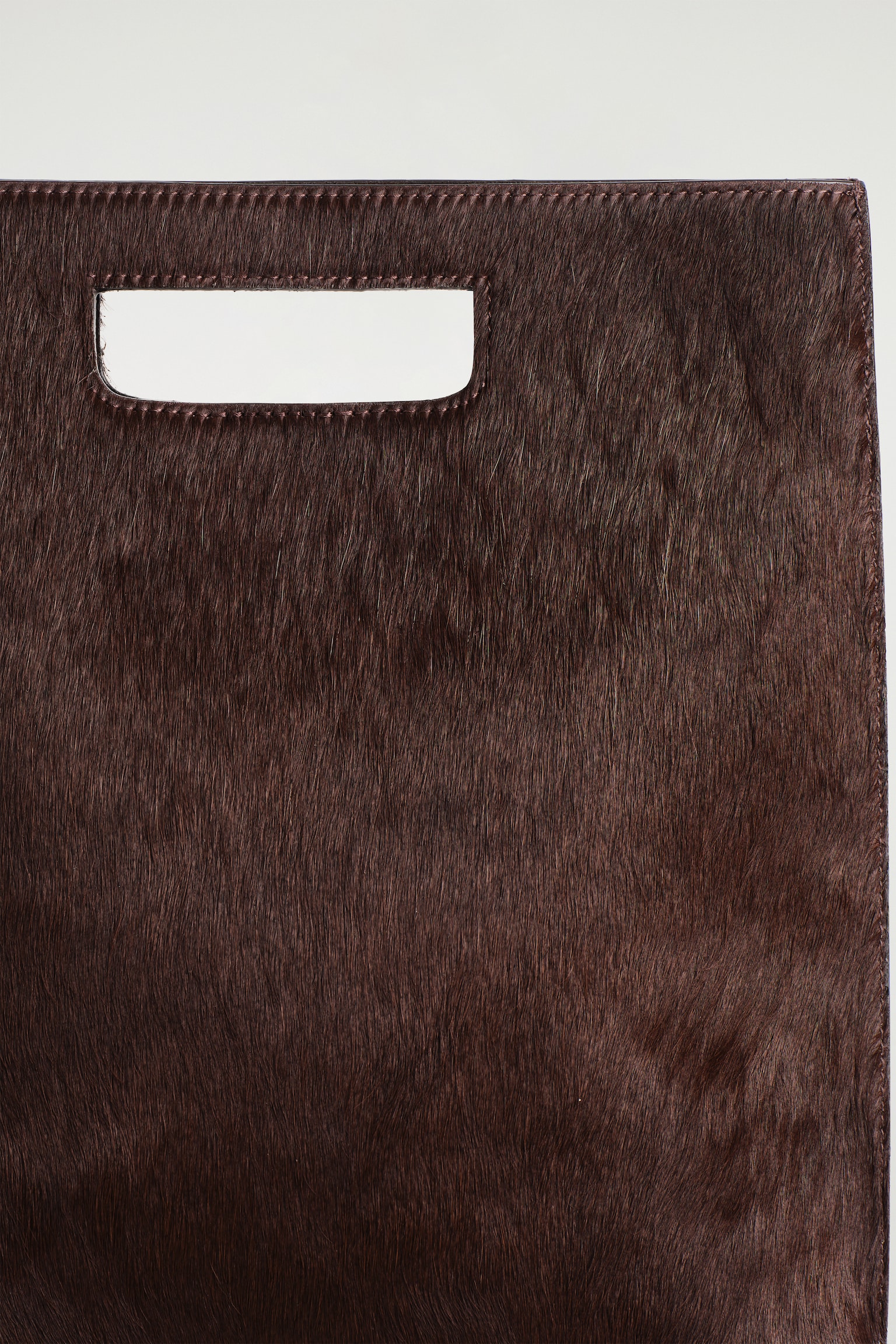 FOLIO BAG - PONY HAIR - BROWN - 3