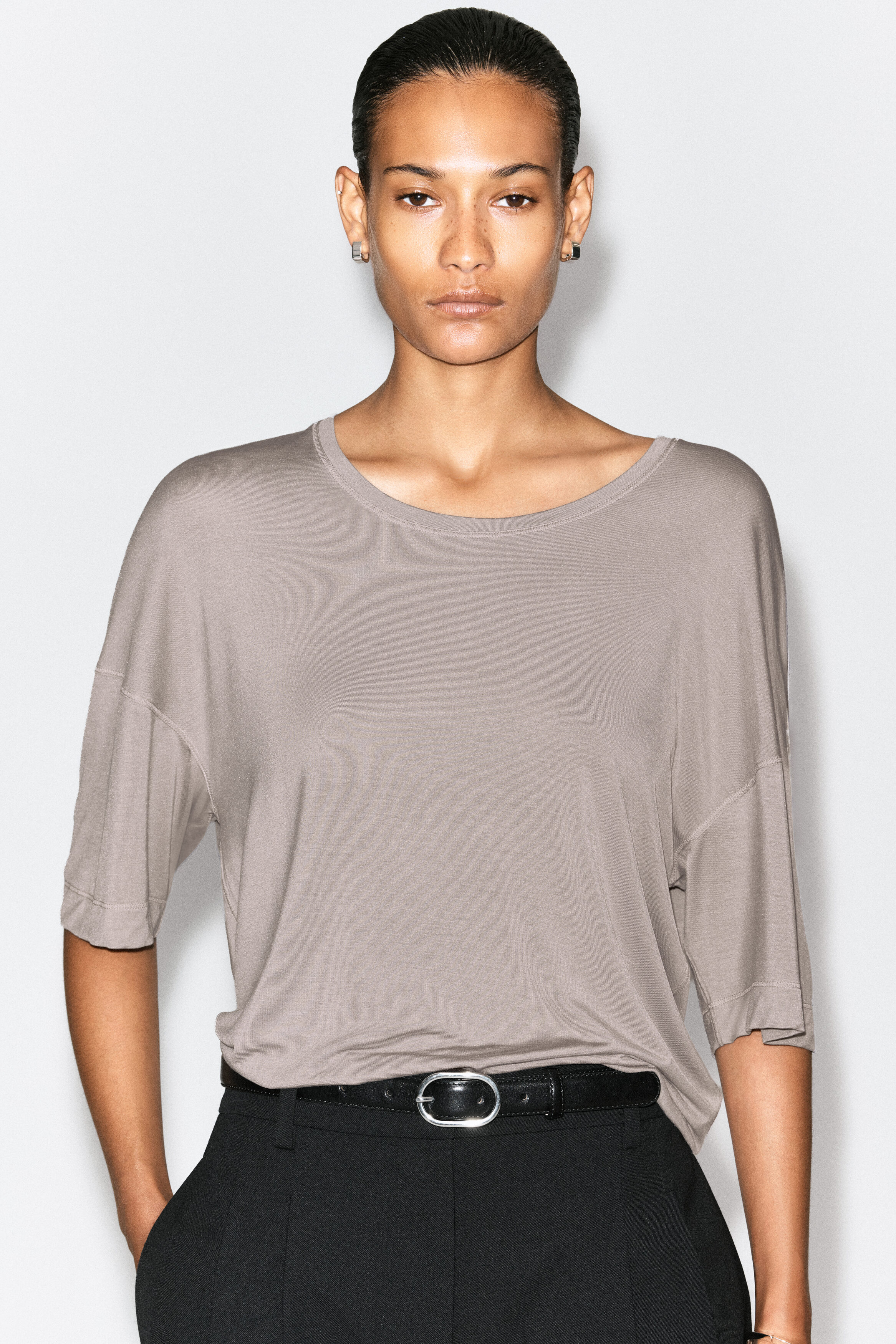 FLUID MODAL SCOOP-NECK T-SHIRT - thumbnail 6