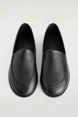 CLASSIC LEATHER LOAFERS — BLACK 1