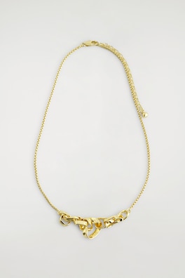 TWISTED RIBBON NECKLACE — GOLD 4