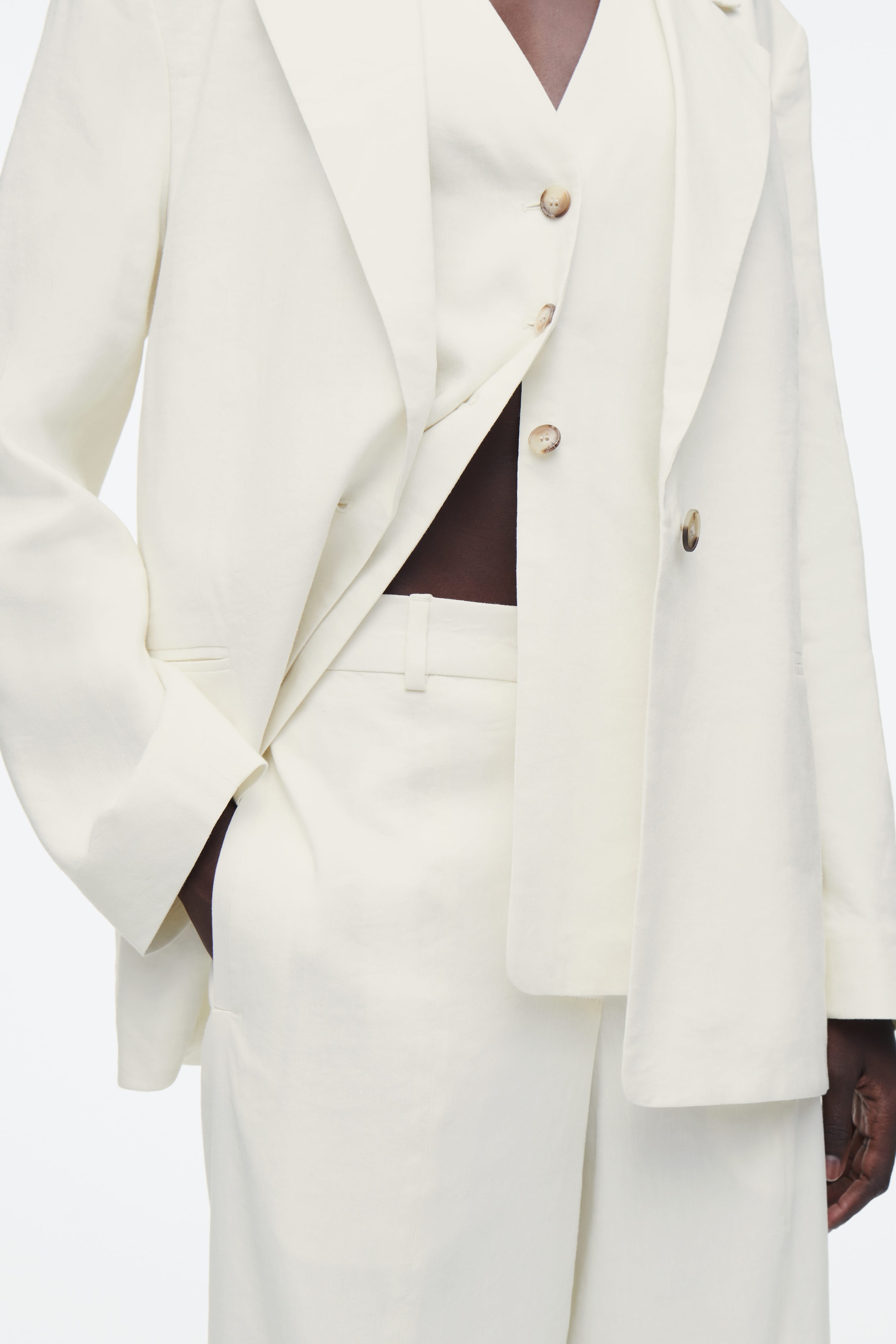 TAILORED LINEN TROUSERS