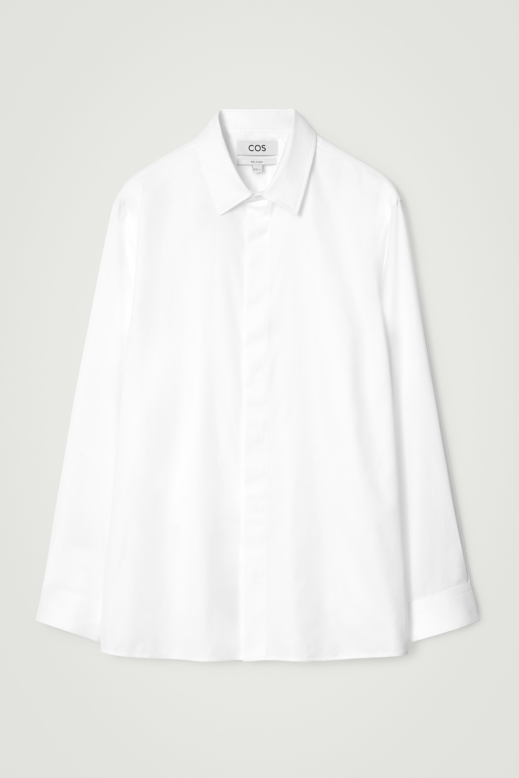 CAMISA DE ALGODÃO RELAXADA - BRANCO